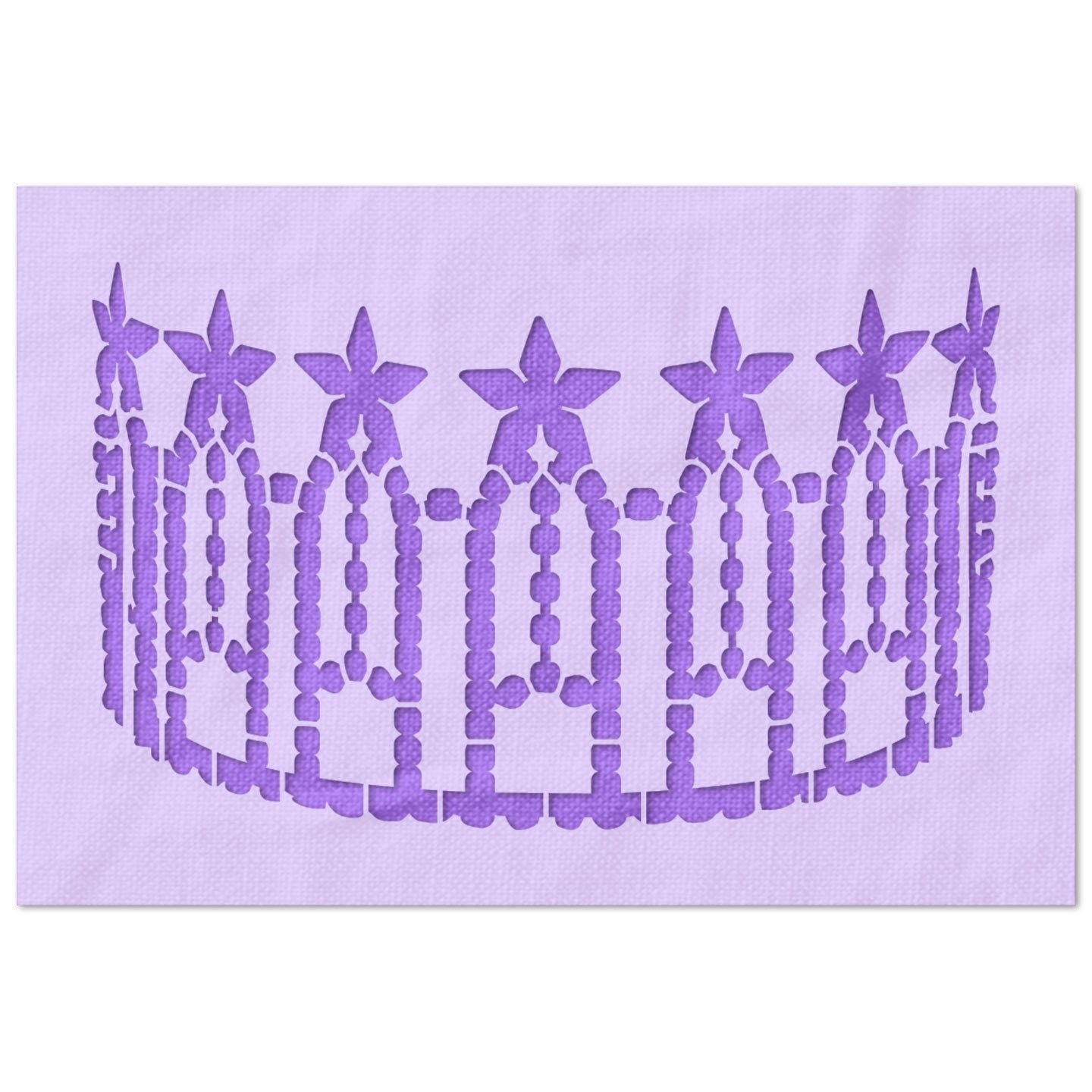 Miss USA State Crown Stencil