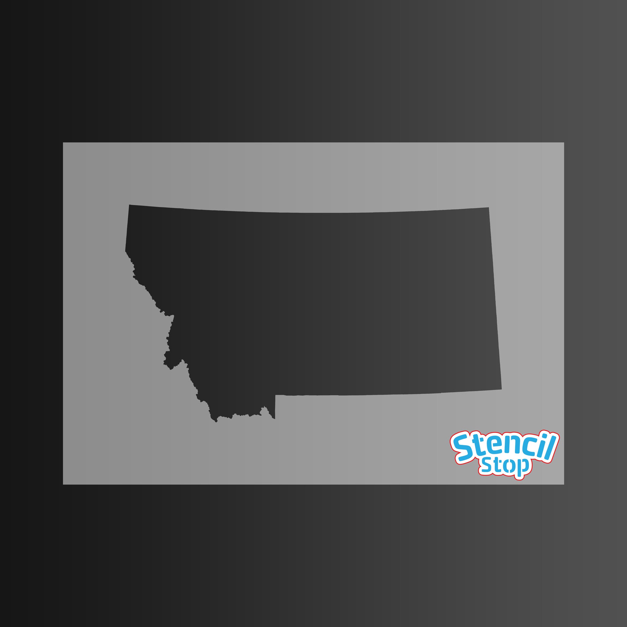 State of Montana Shape Stencil
