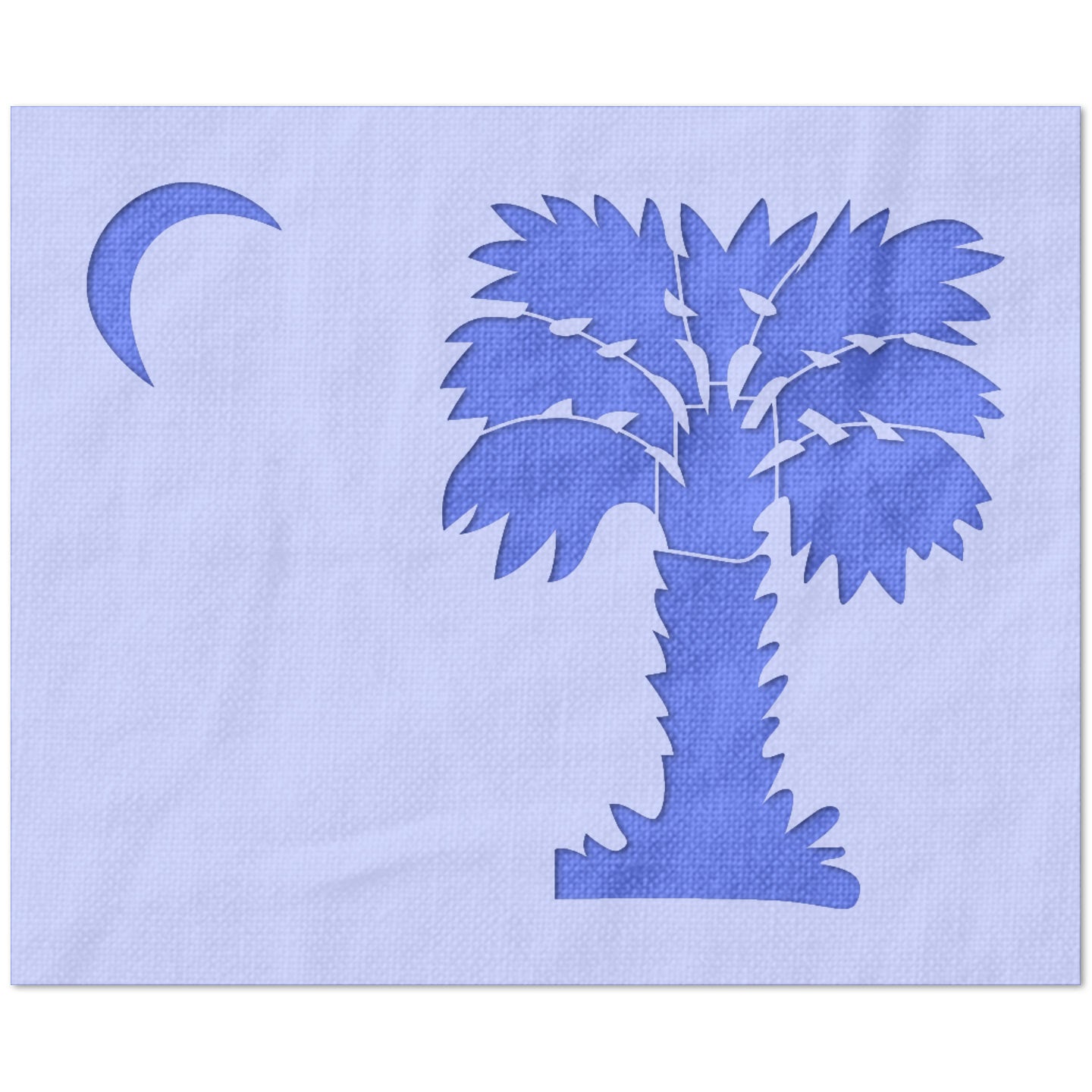 Palmetto Tree and Moon Stencil