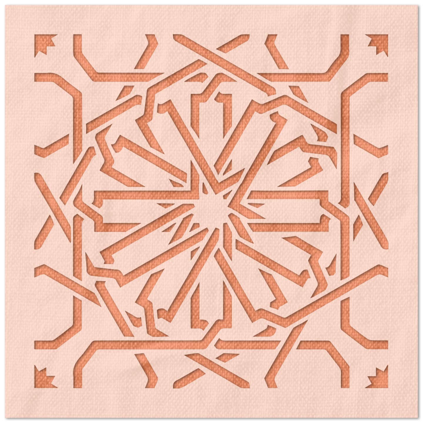 Morrocan Pattern Stencil