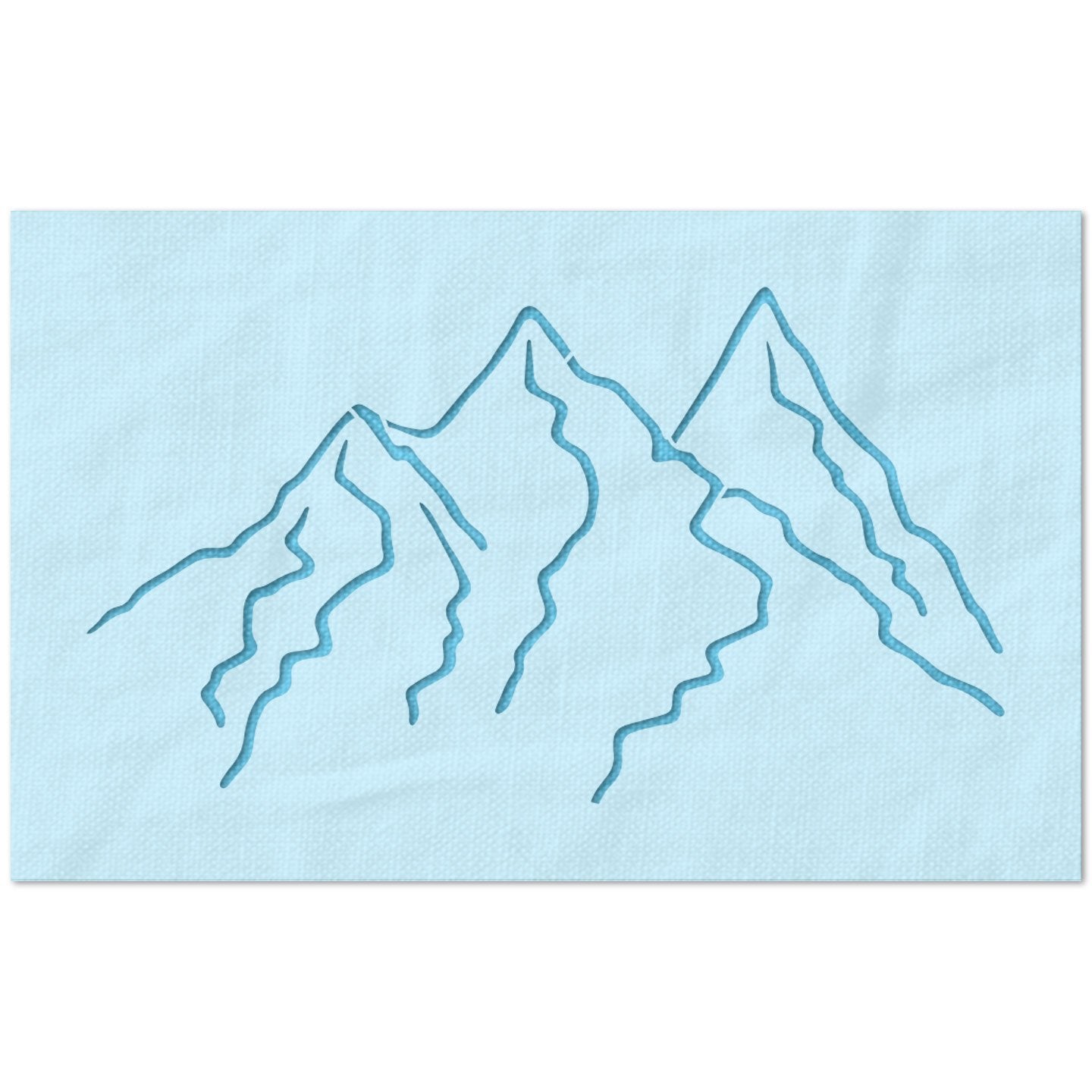 Mountain Stencil Simple Stencil