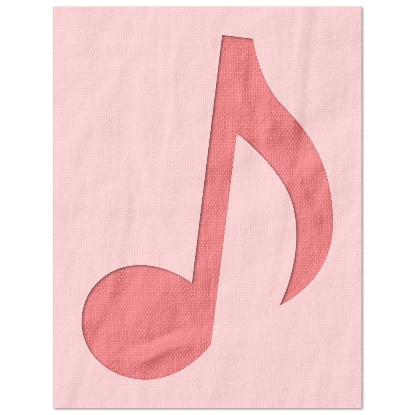 Musical Eighth Note Stencil