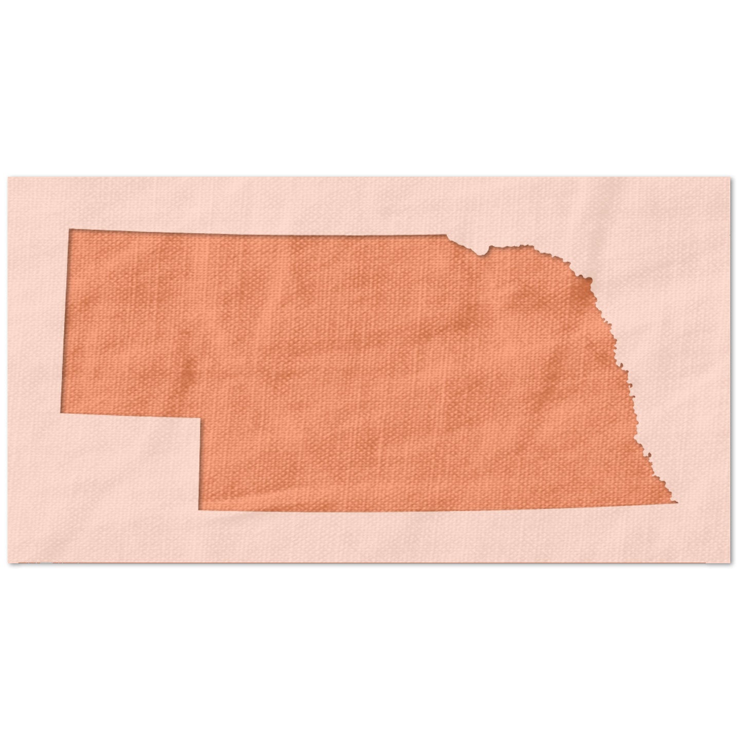Nebraska State Outline Stencil