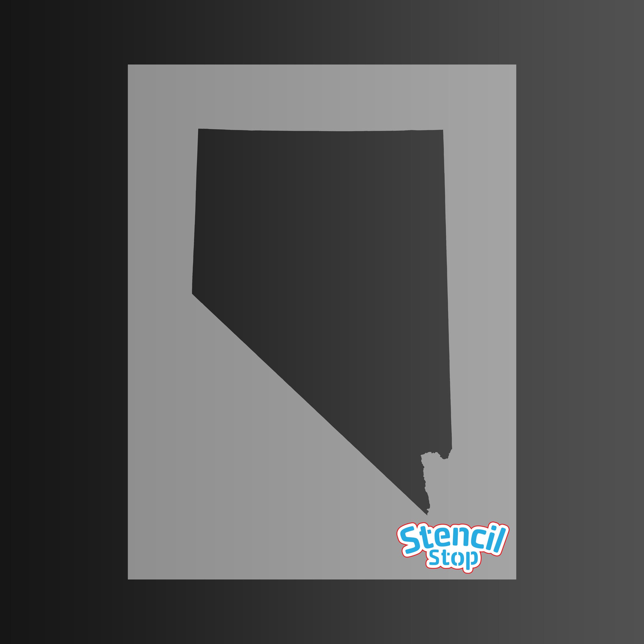 State of Nevada Shape Stencil