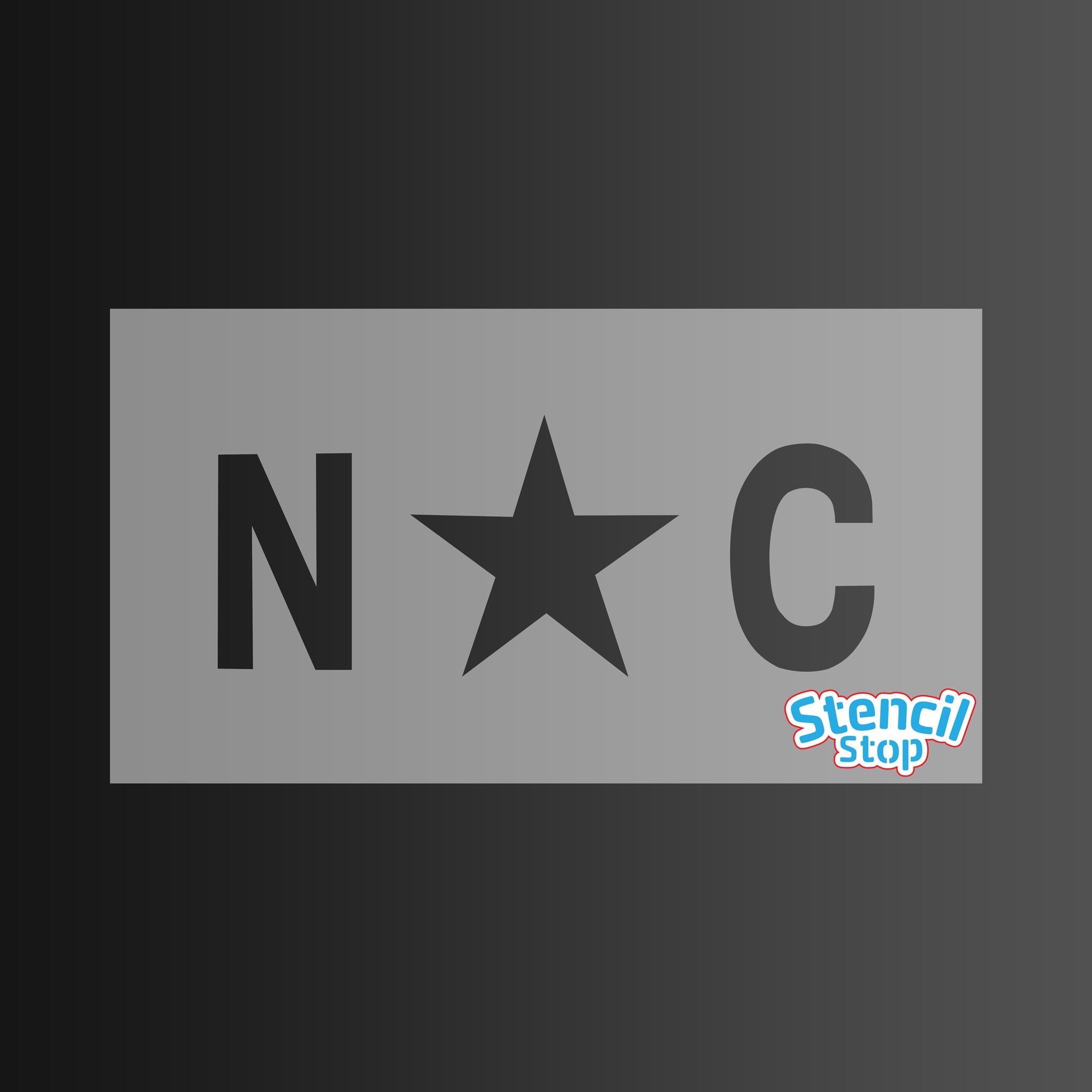 North Carolina State Flag Stencil