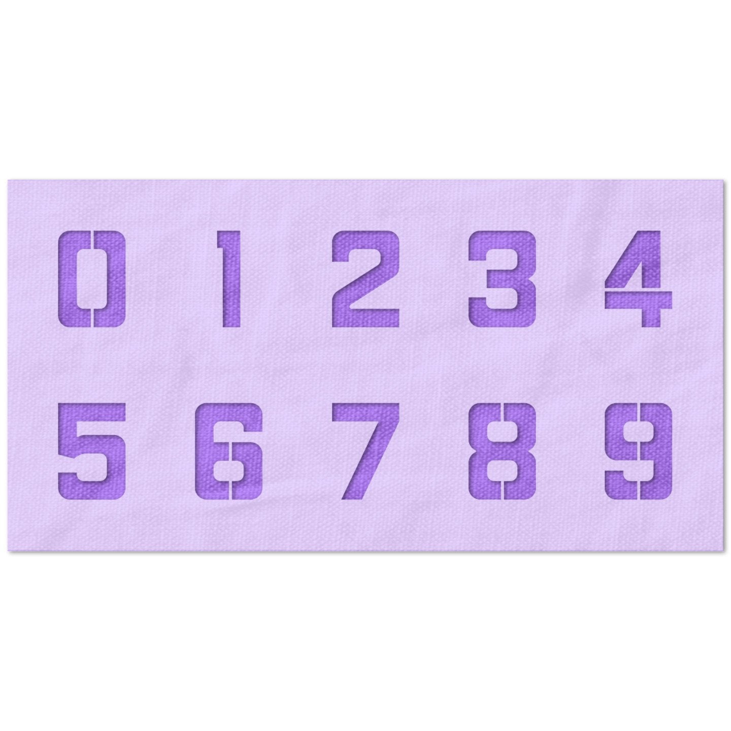 Number 0 to 9 Stencil