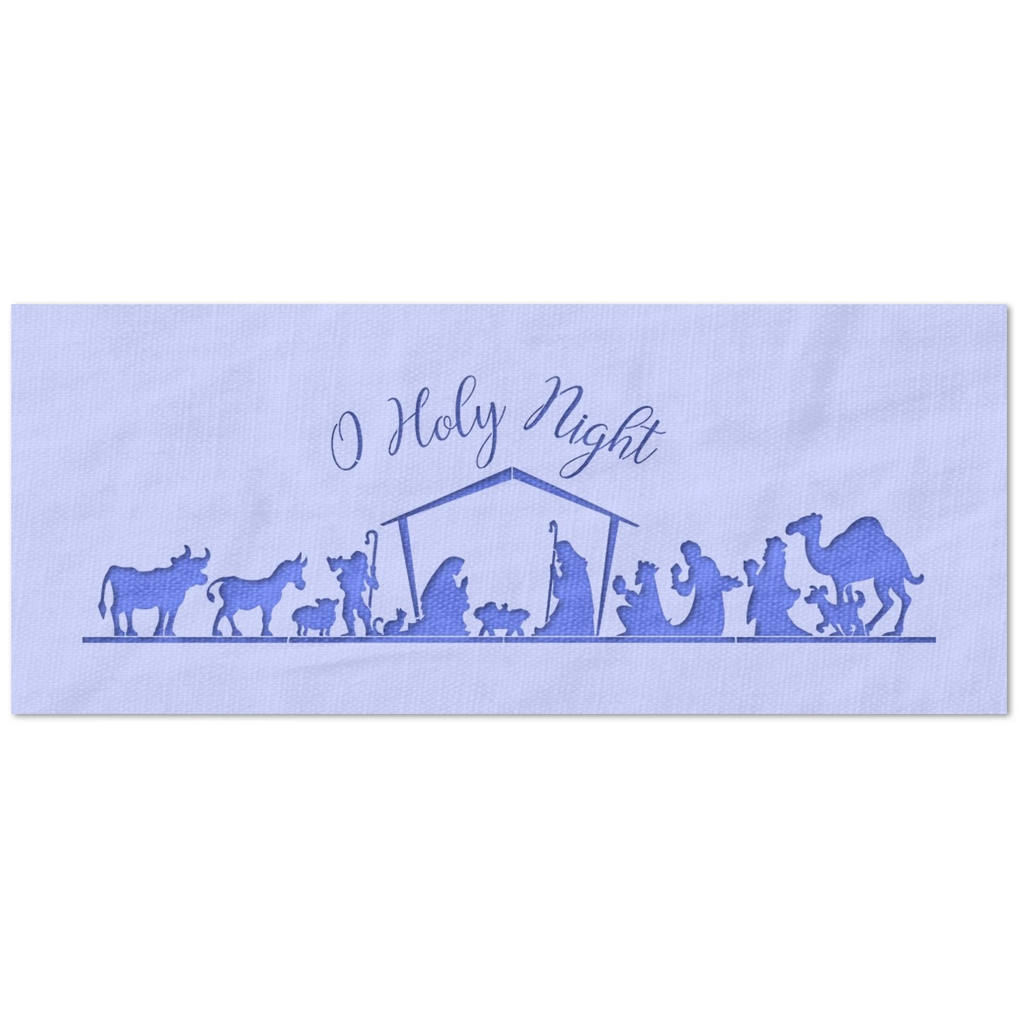 O Holly Night Nativity Scene Stencil