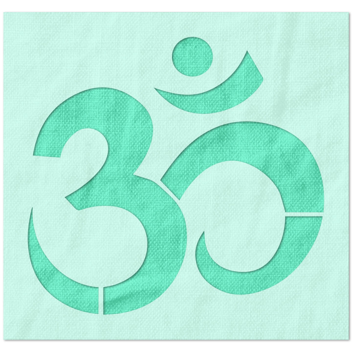 Om Symbol Stencil