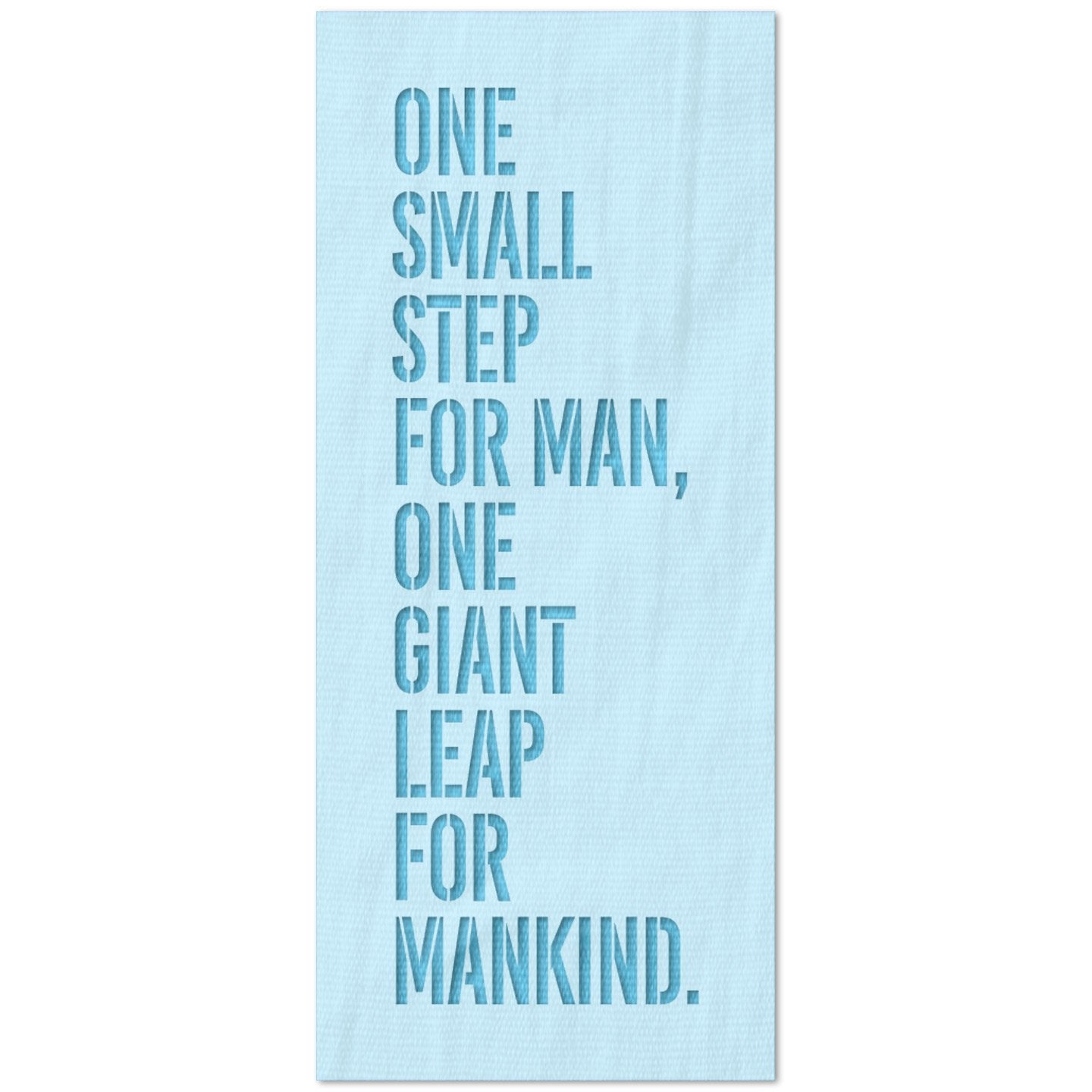 One Small Step for Man Neil Arnstrong Quote Stencil