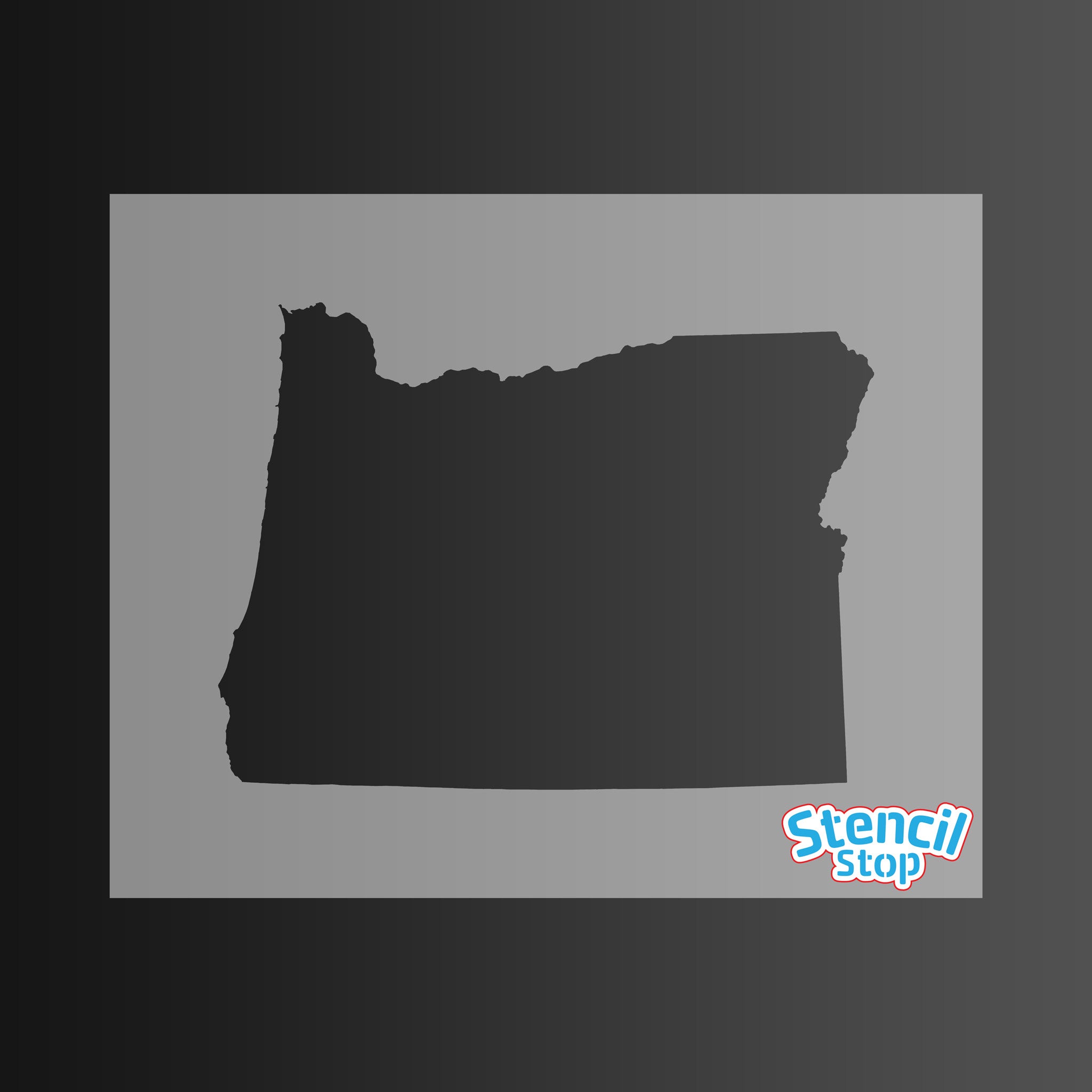State of Oregon Shape Stencil
