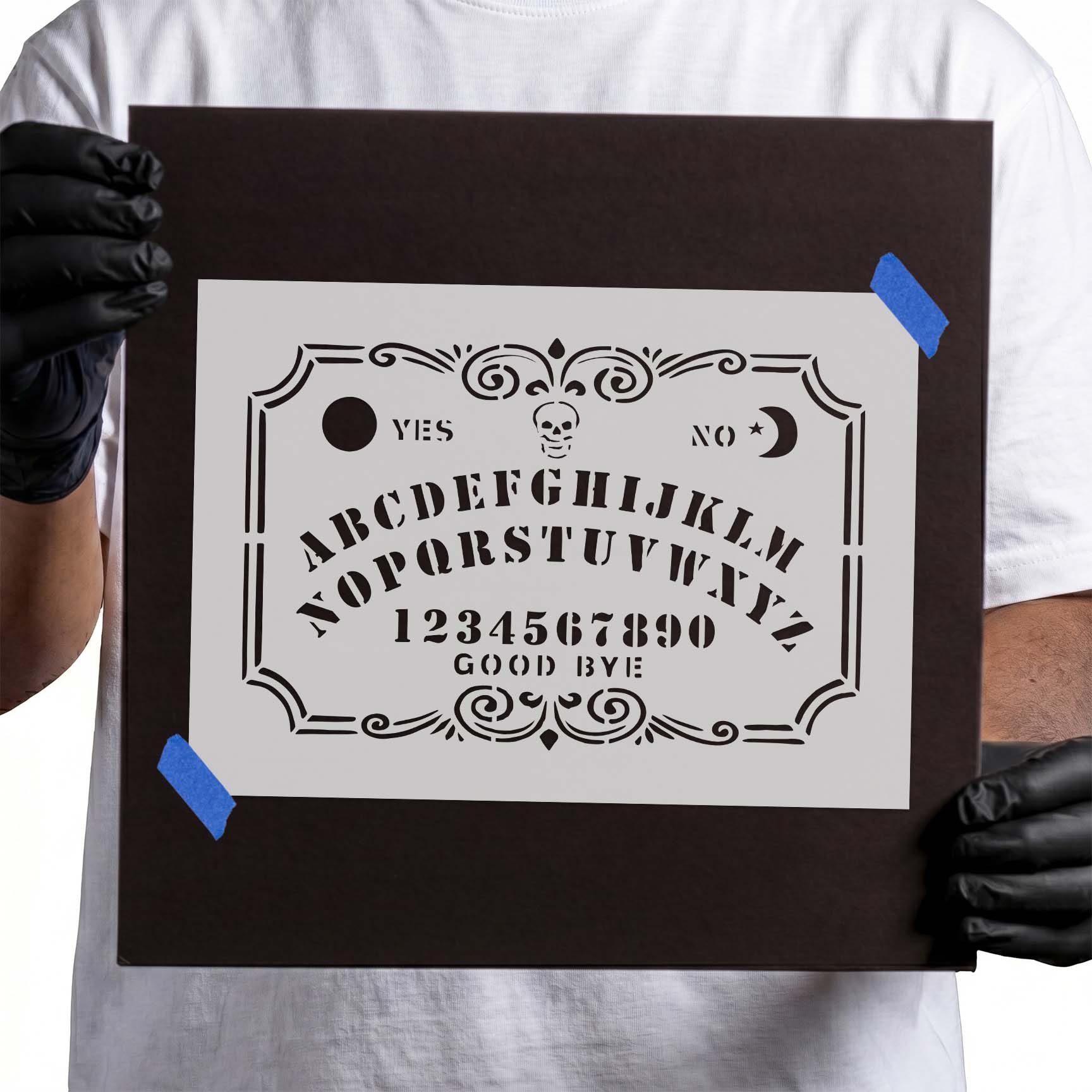 Ouija Board Template Stencil