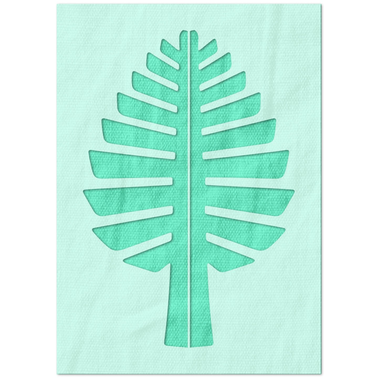Palm Fan Leaf Stencil