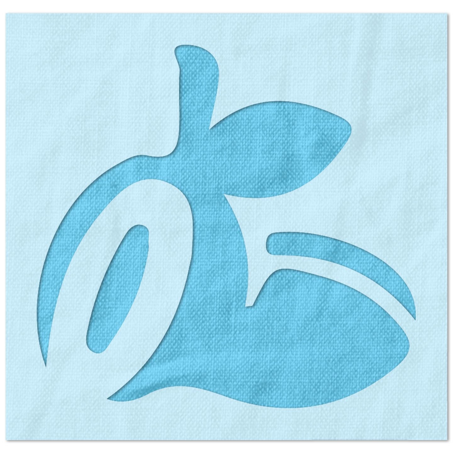 Peach Casino Symbol Stencil