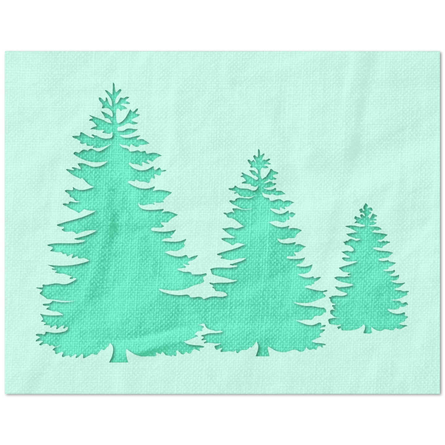 Pine Trees Stencil