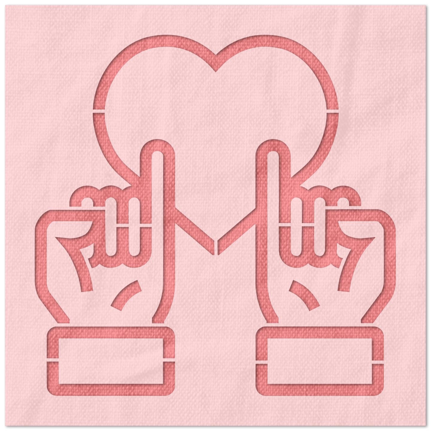 Pinky Promise Stencil