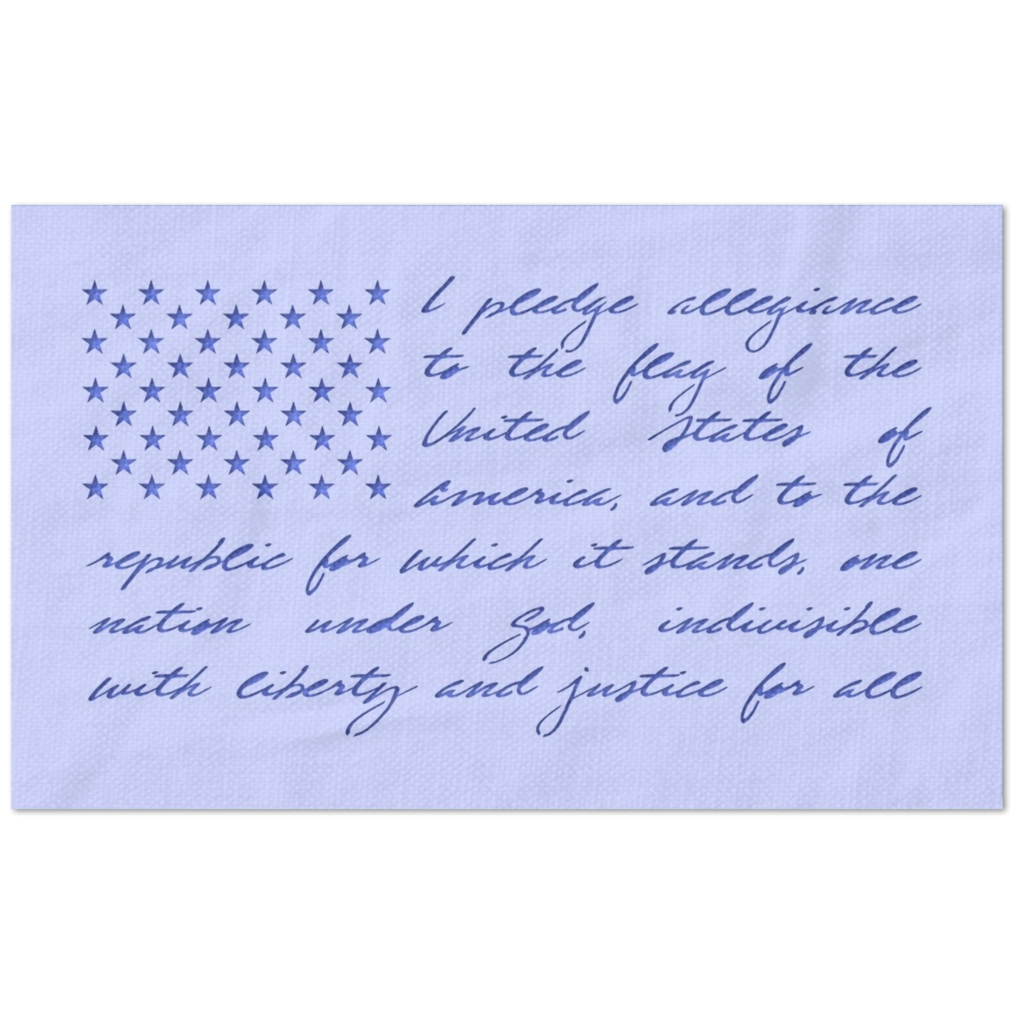 Pledge of Allegiance American Flag Stencil