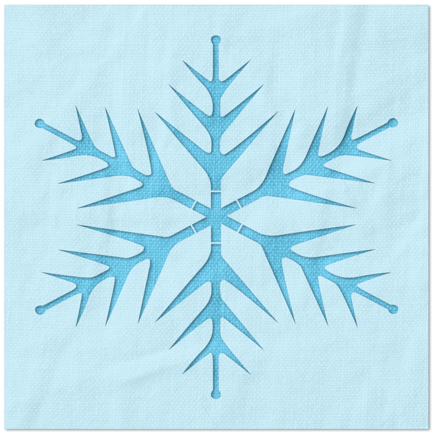 Pointy Snowflake Stencil