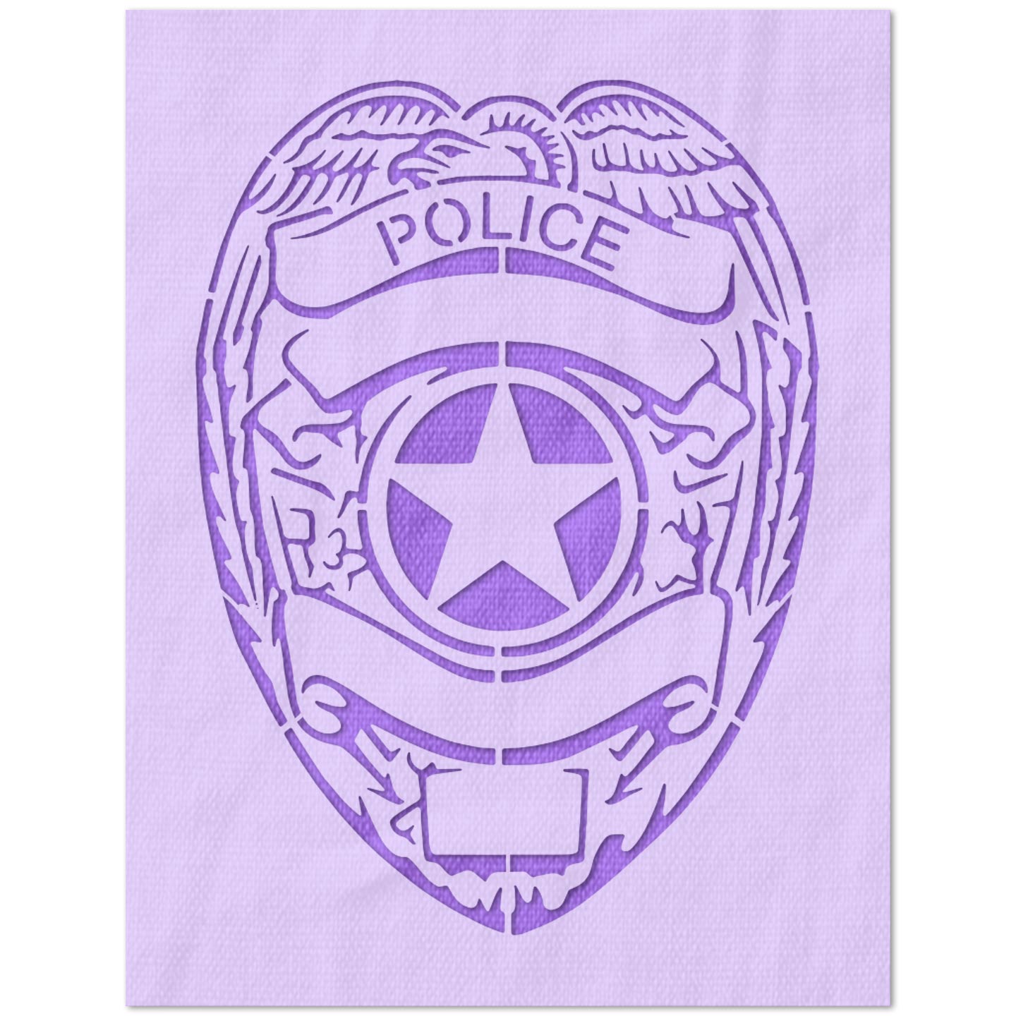 Police Badge Stencil