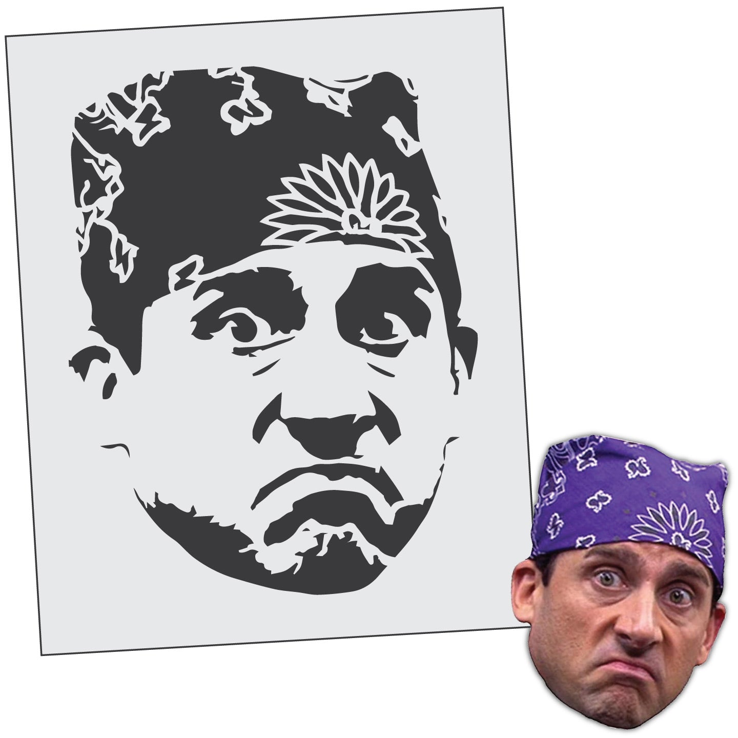 Prison Mike "The Office" Stencil