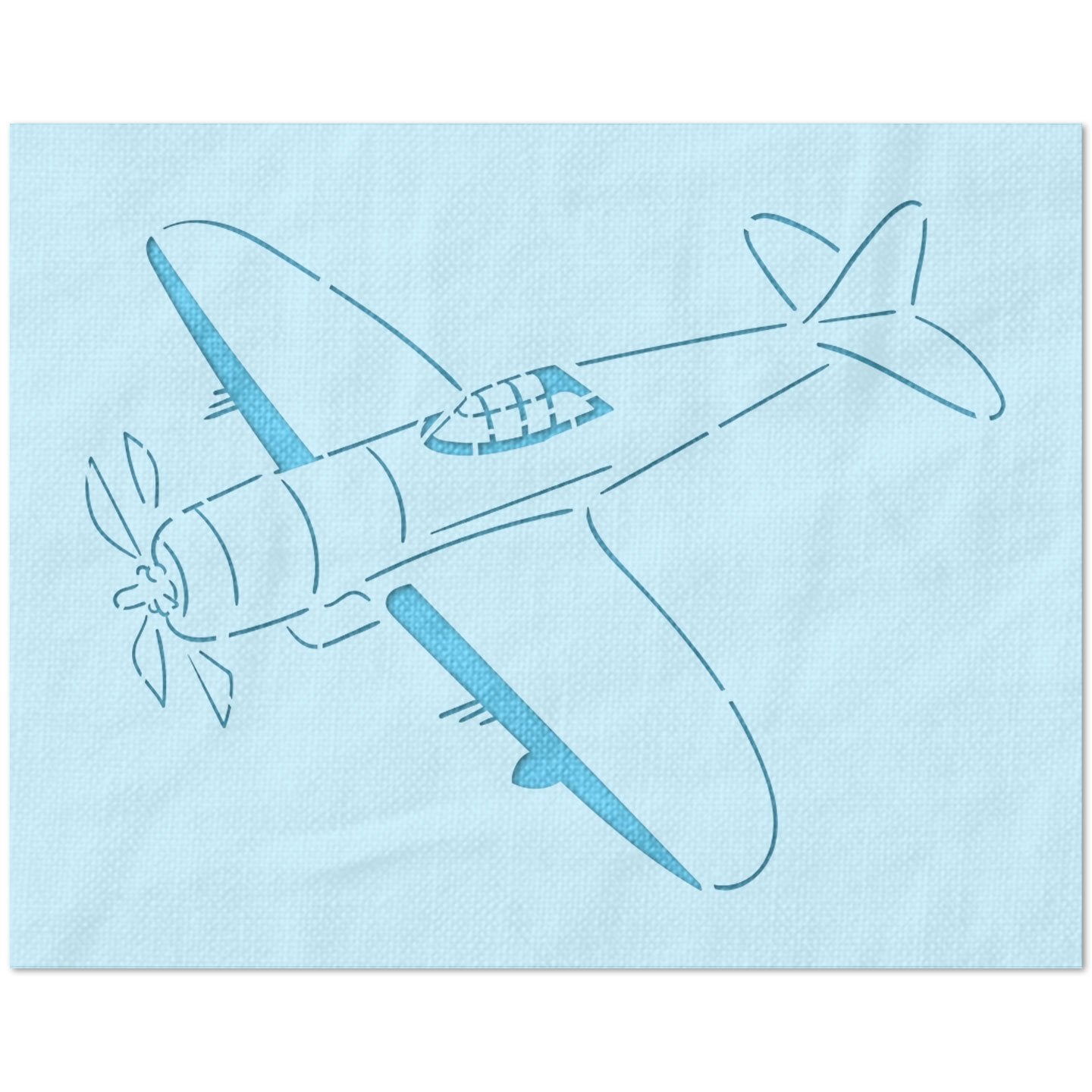 Propeller Plane Stencil