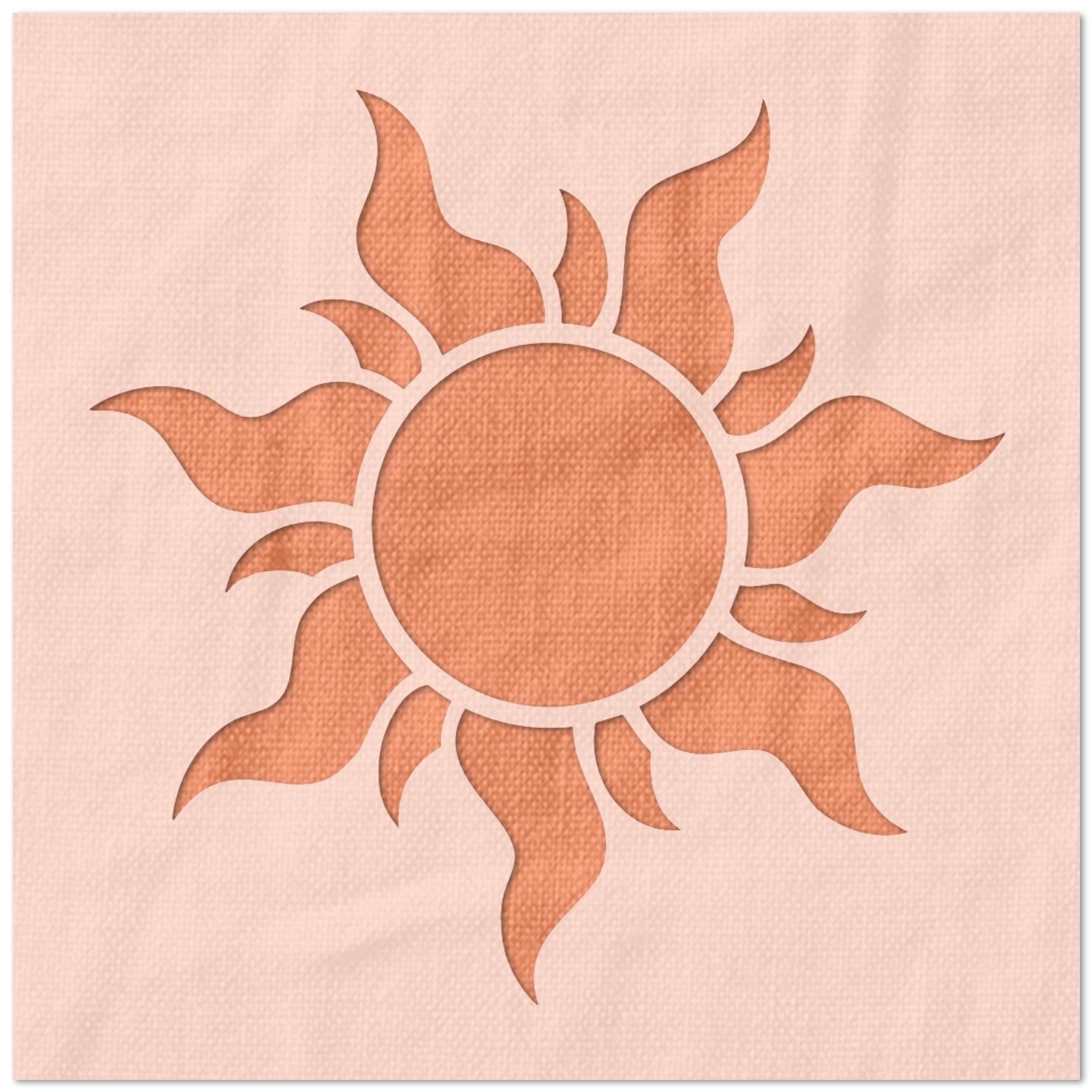 Tangled Rapunzel Sun Stencil