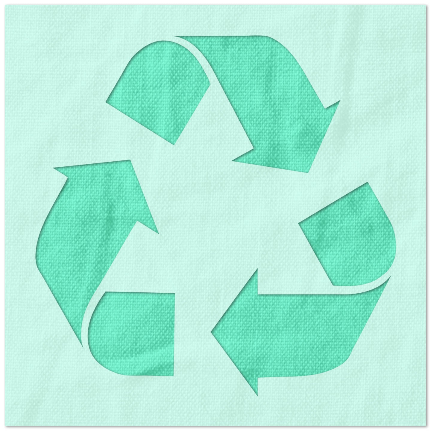 Recycling Symbol Stencil