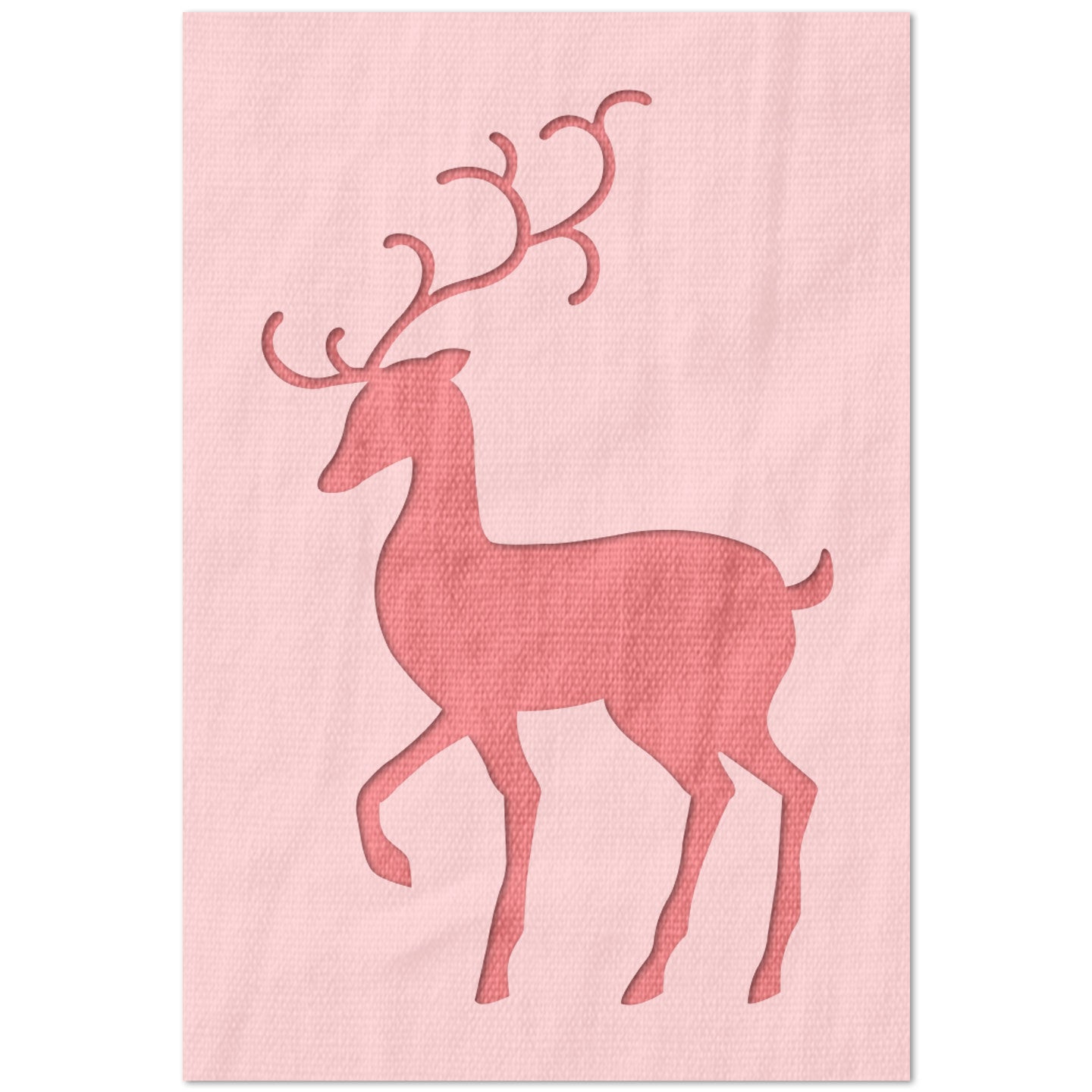 Standing Reindeer Stencil