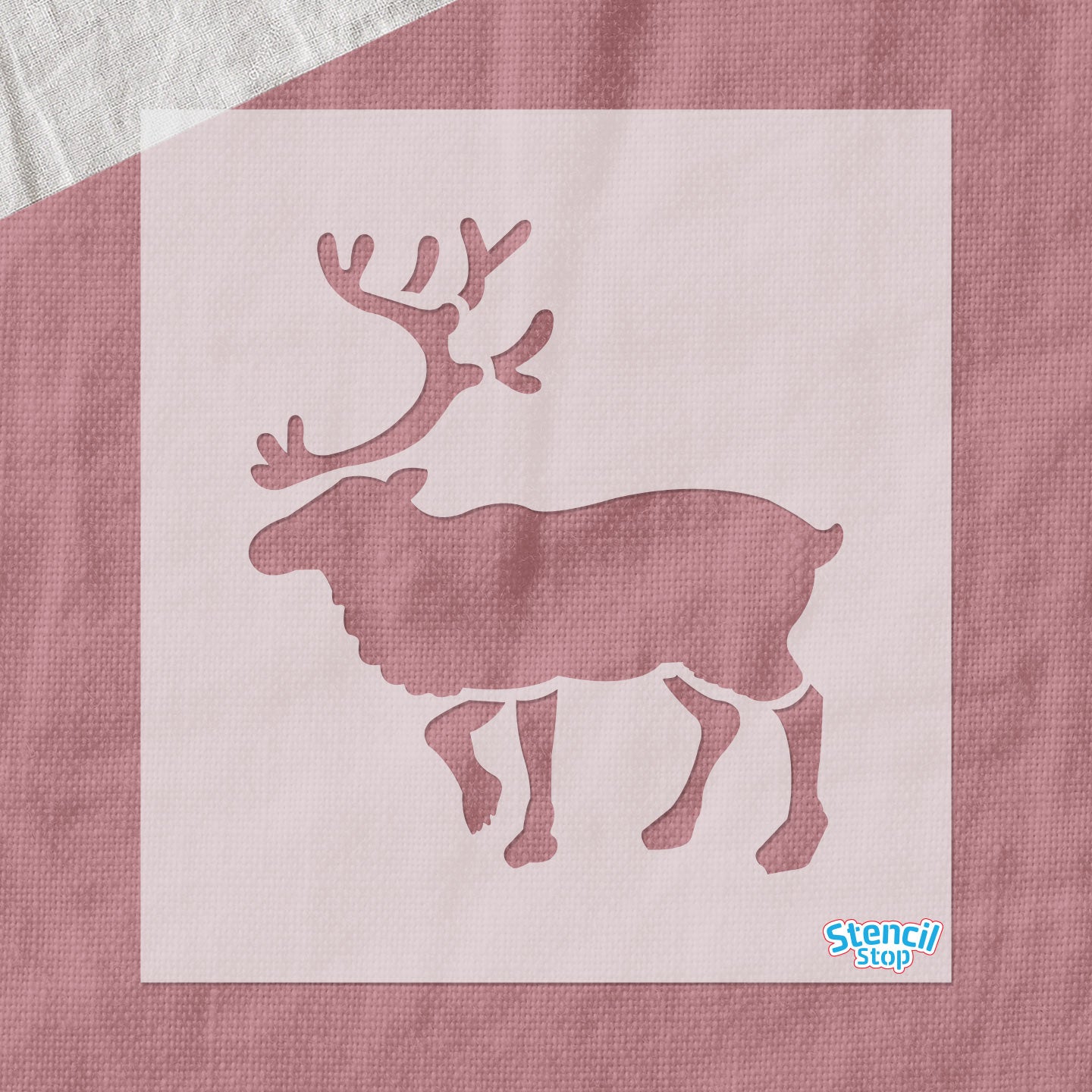 Walking Reindeer Stencil
