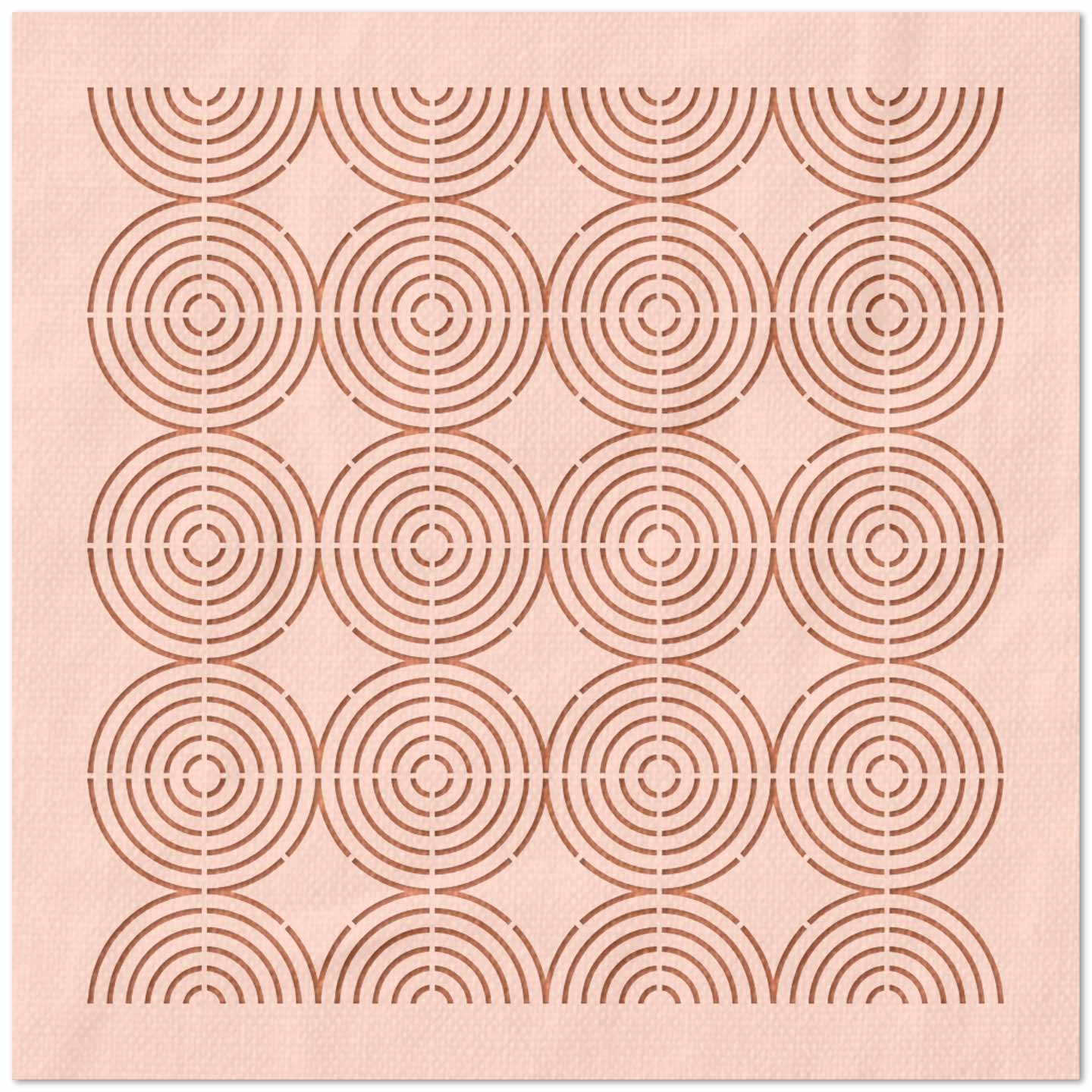 Repeating Circles Pattern Stencil