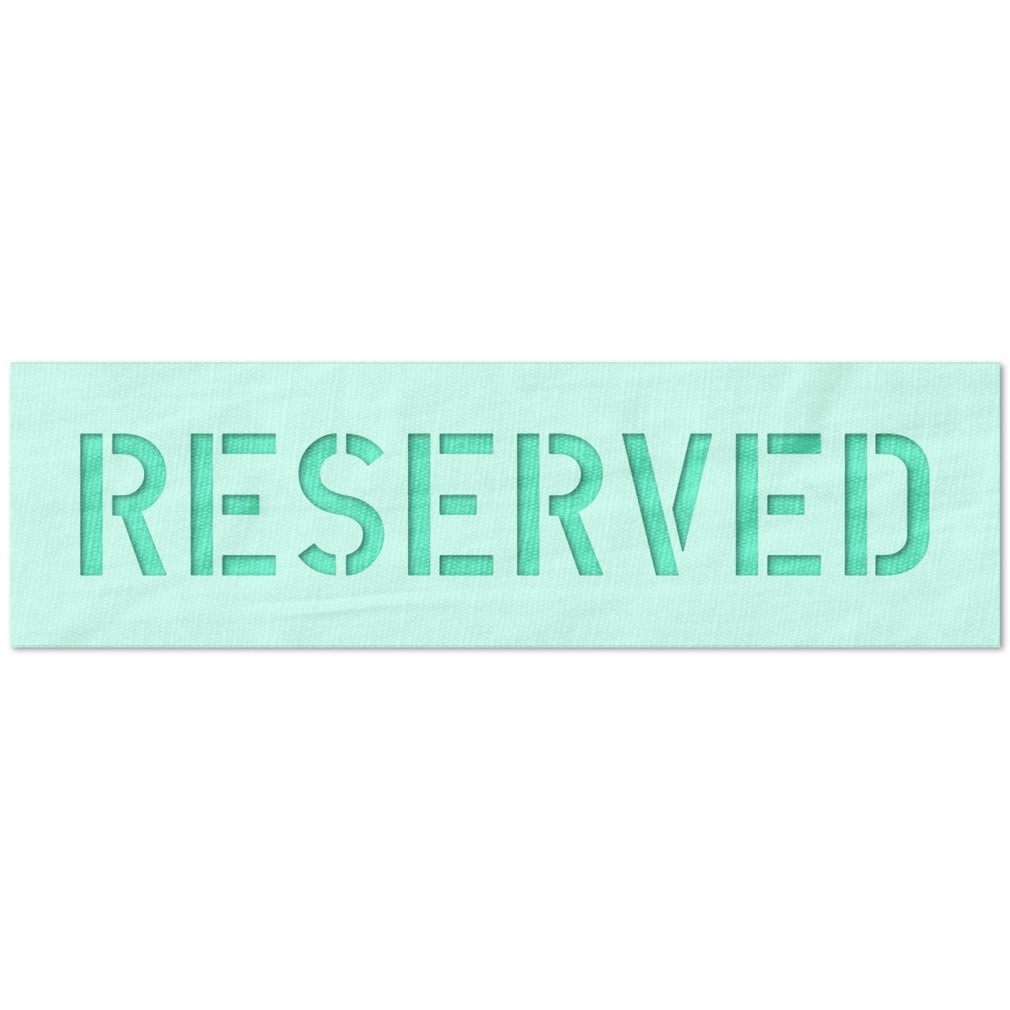Reserved Parking Sign Stencil