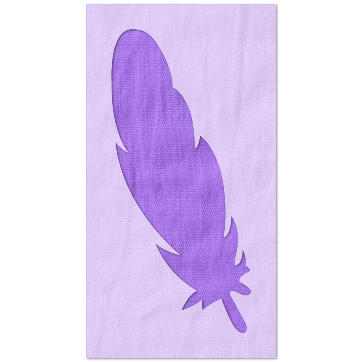 Rounded Feather Stencil