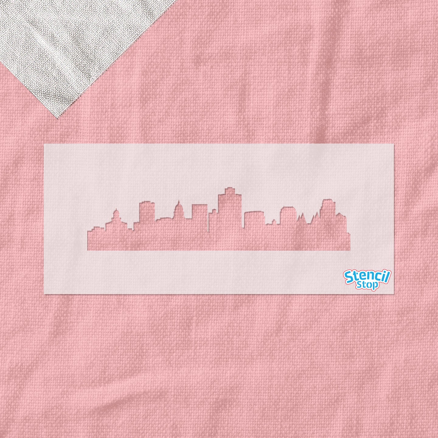 Salt Lake City Skyline Stencil