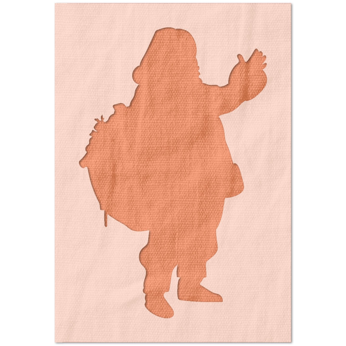 Santa Claus Silhouette Stencil