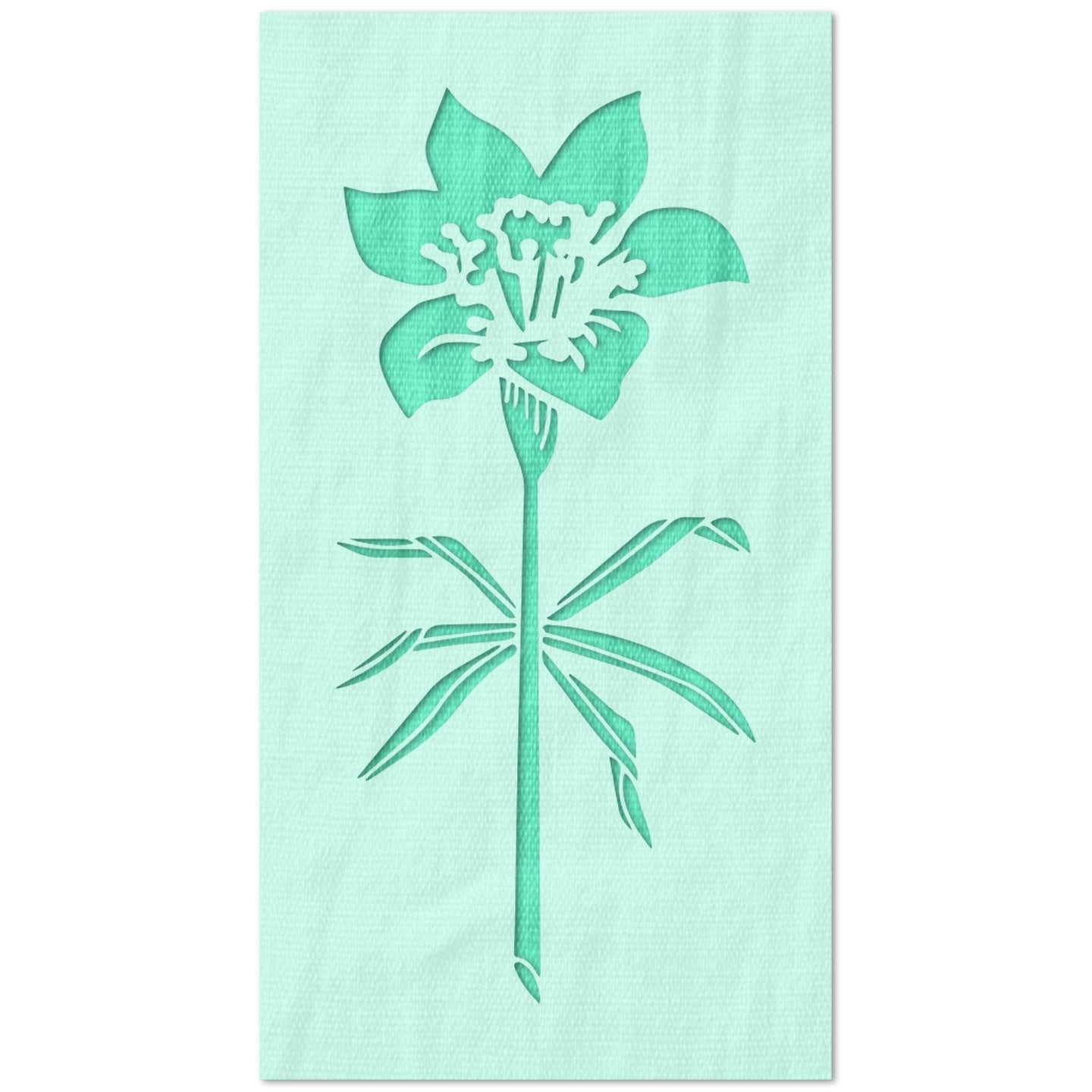 Sasketchewan Flower Flag Stencil