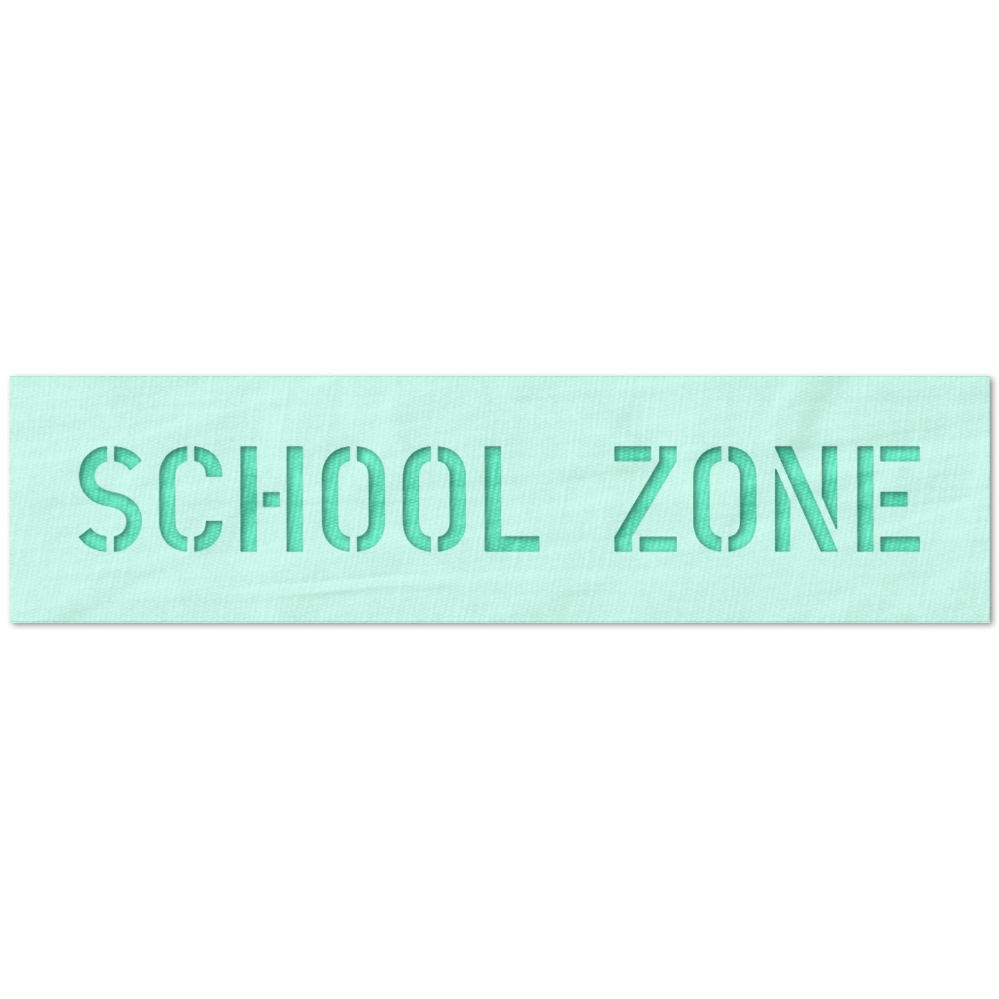 School Zone Sign Stencil