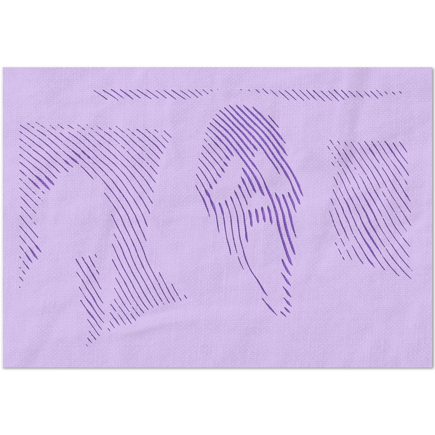 Scream Mask Halftone Stencil