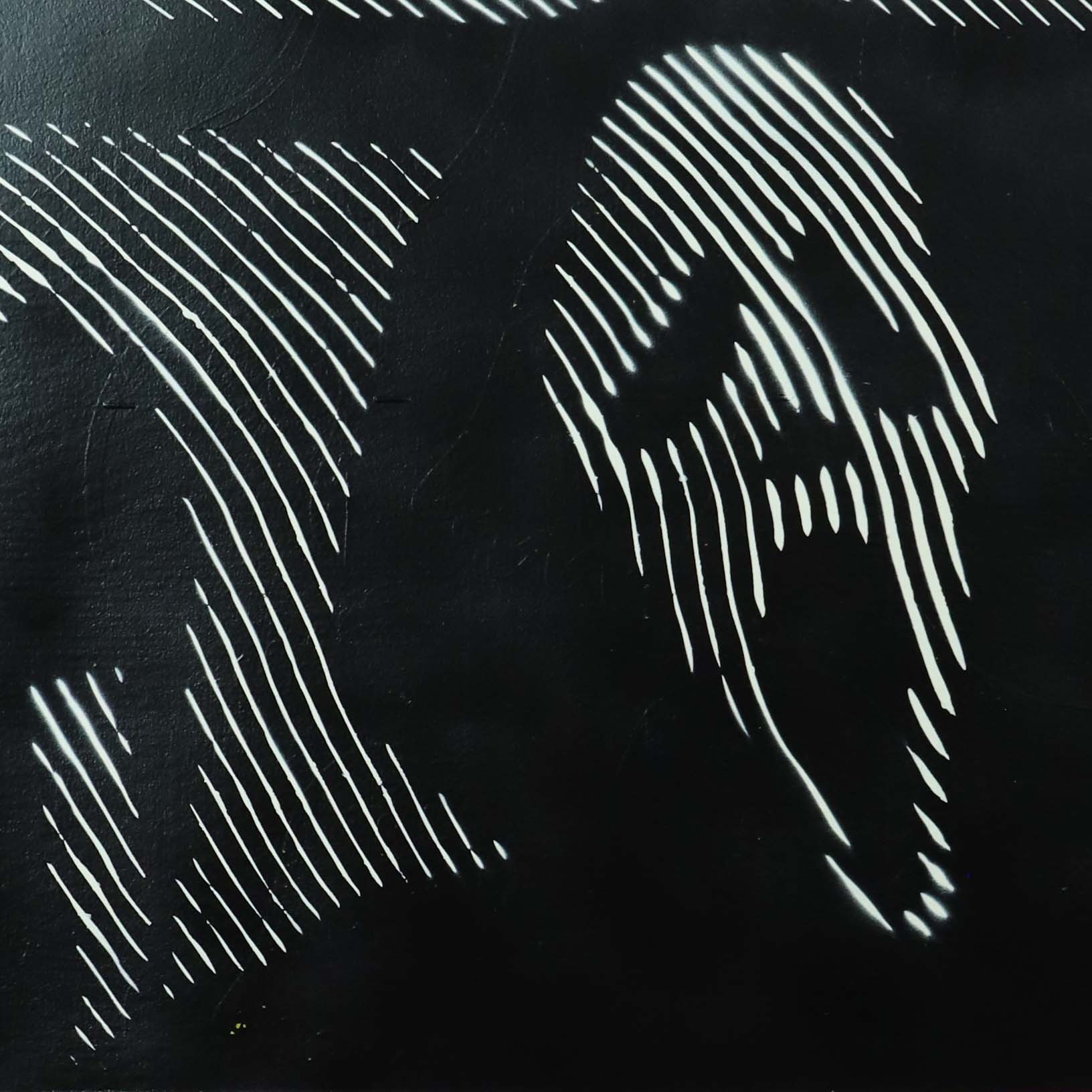 Scream Mask Halftone Stencil