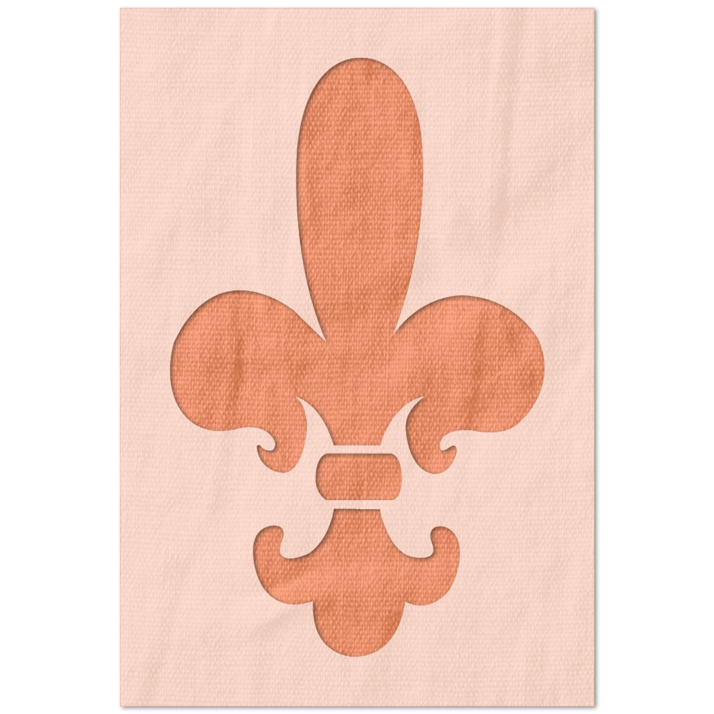 Simple Fleur De Lis Stencil
