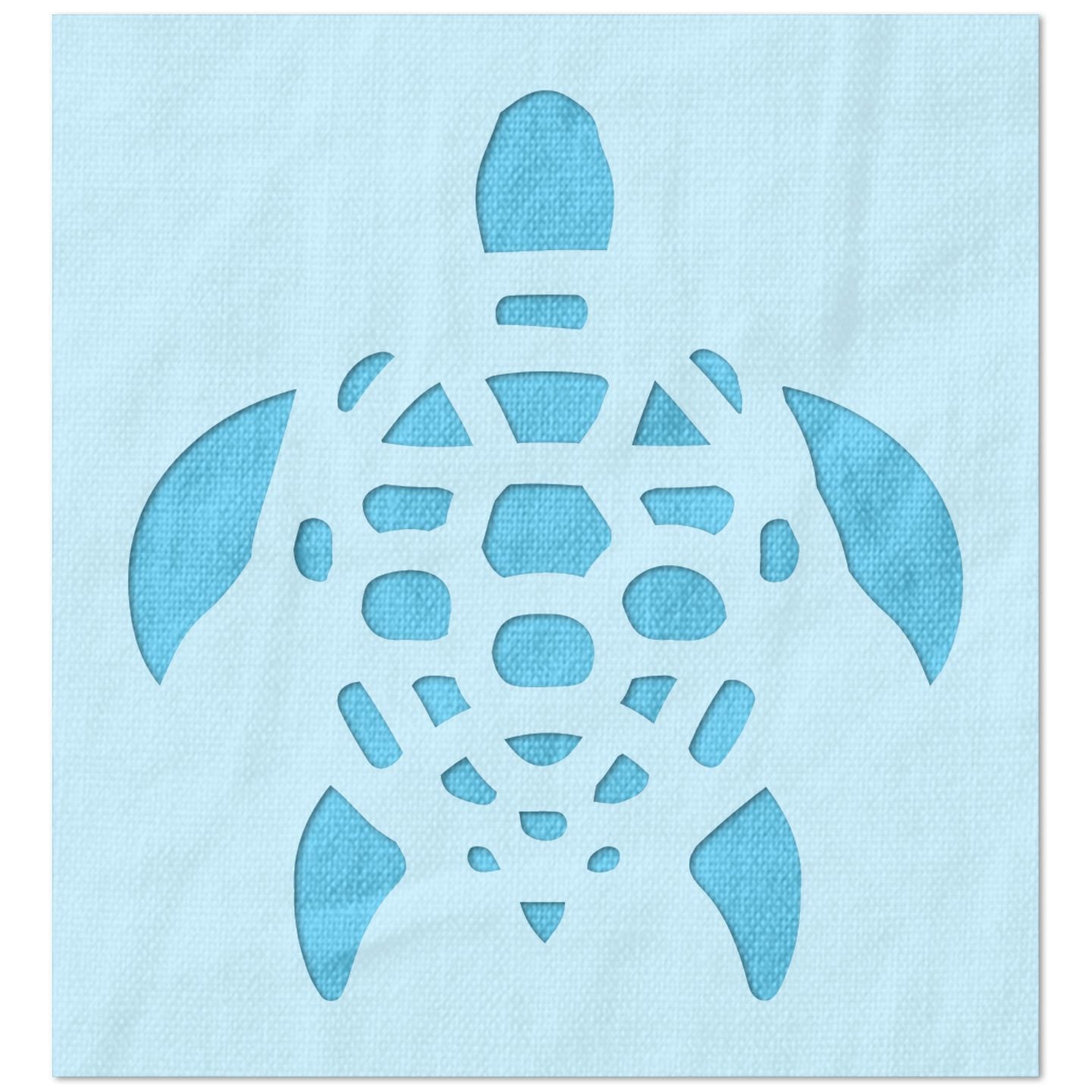Simple Sea Turtle Design Stencil