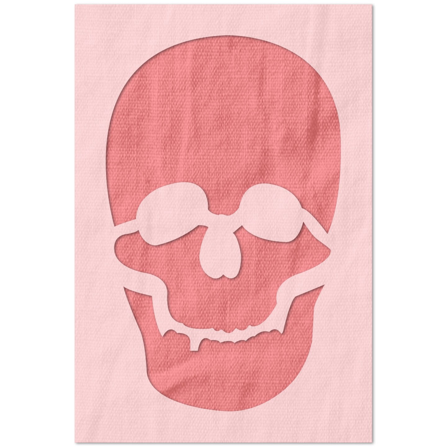Simple Skull Stencil Stencil Stop