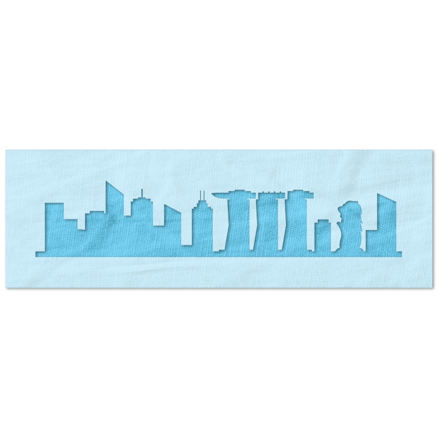 Singapore Skyline Stencil