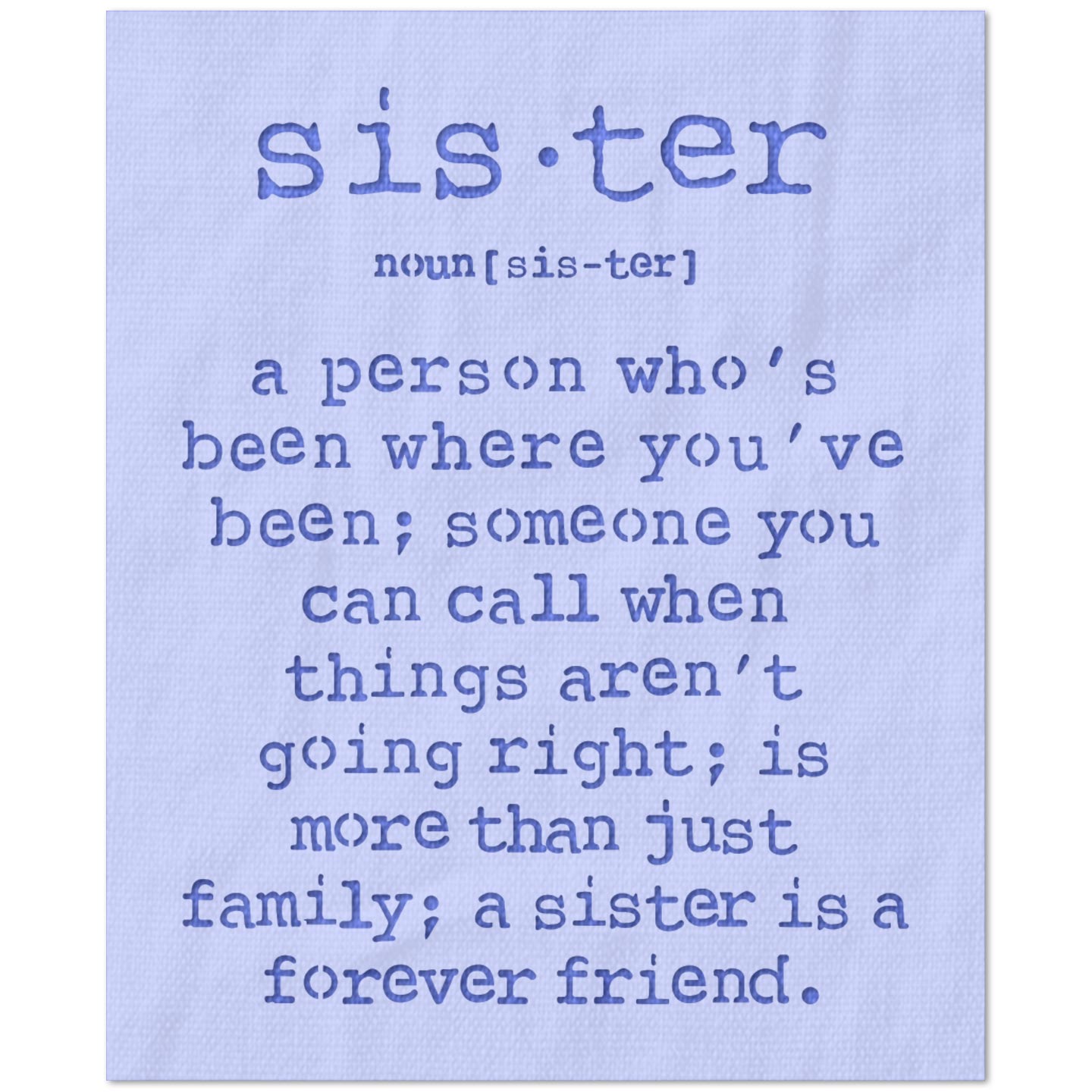 Sister Definition Stencil