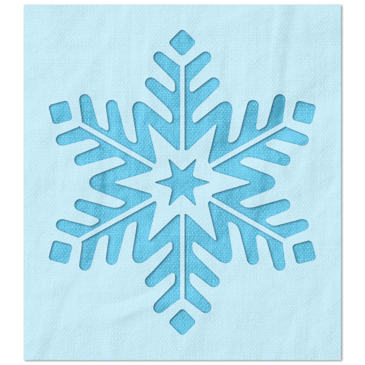 Six Point Snowflake Stencil