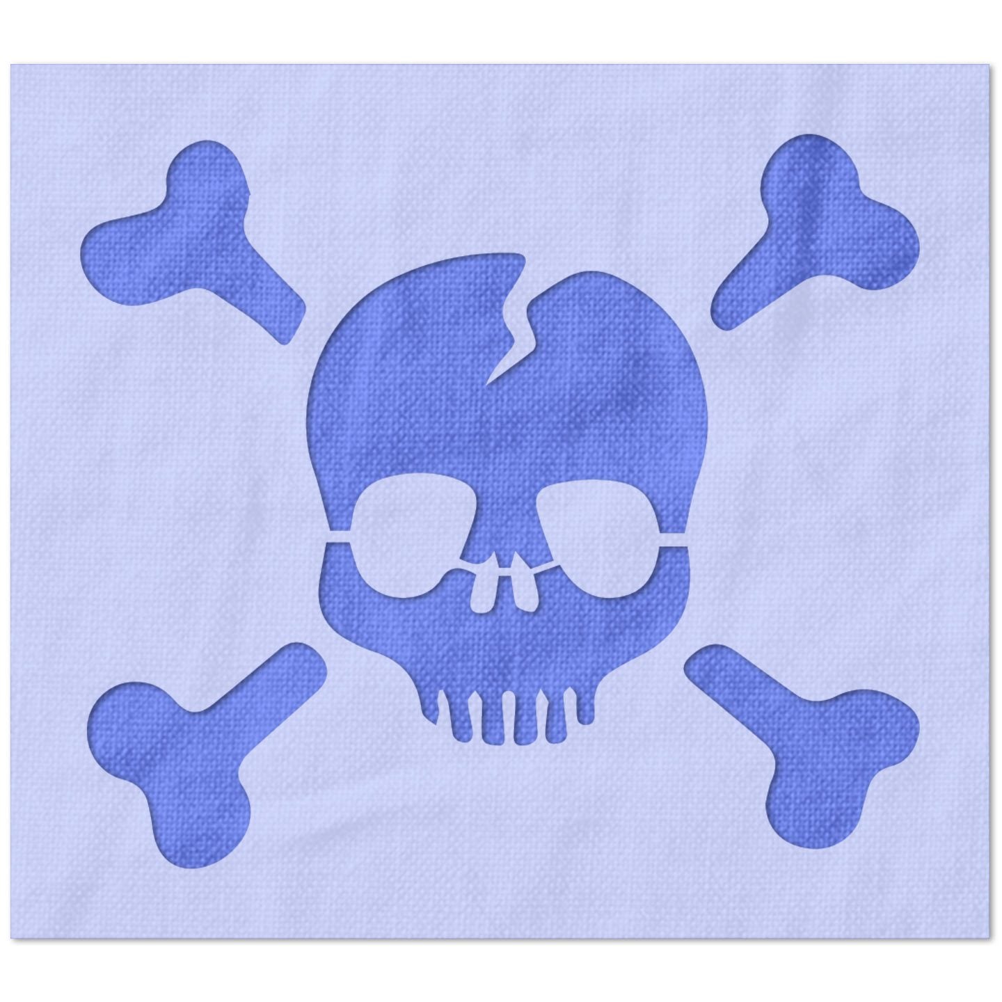 Skull and Crossbones Design Stencil