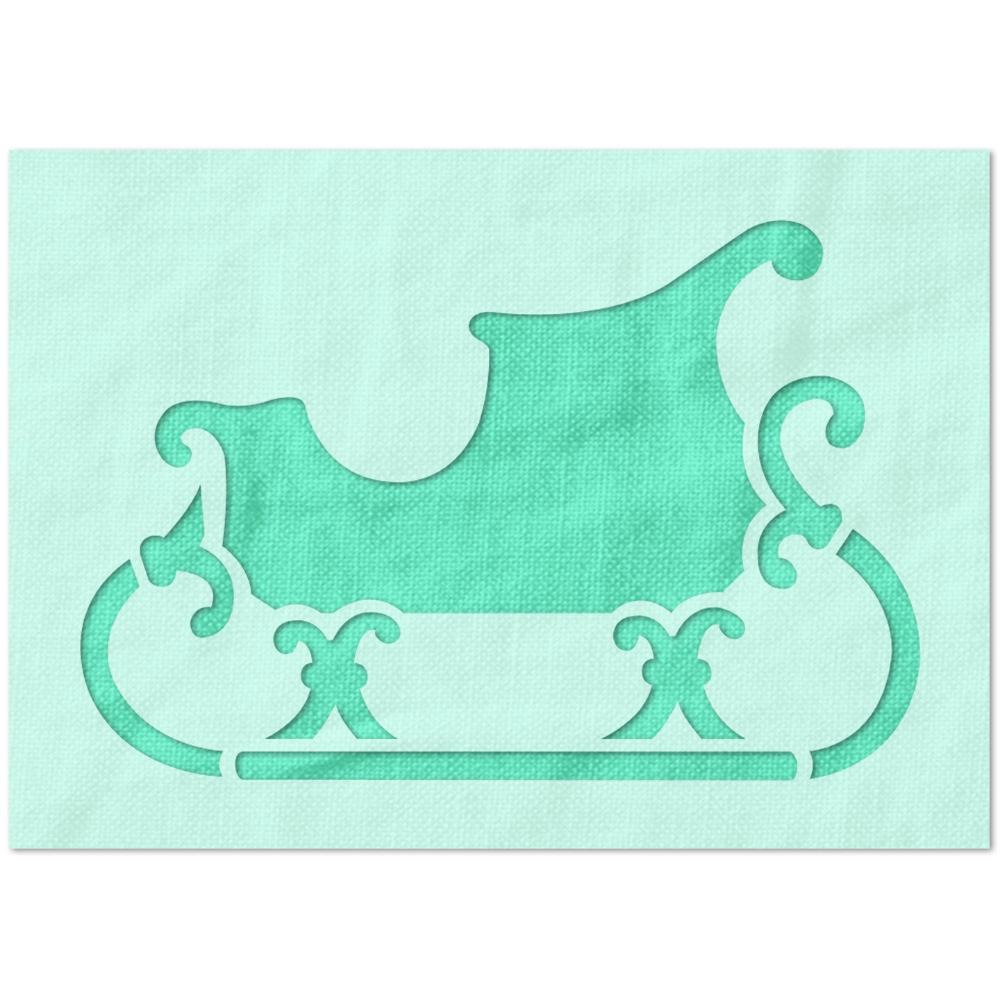 Santa's Sleigh Stencil