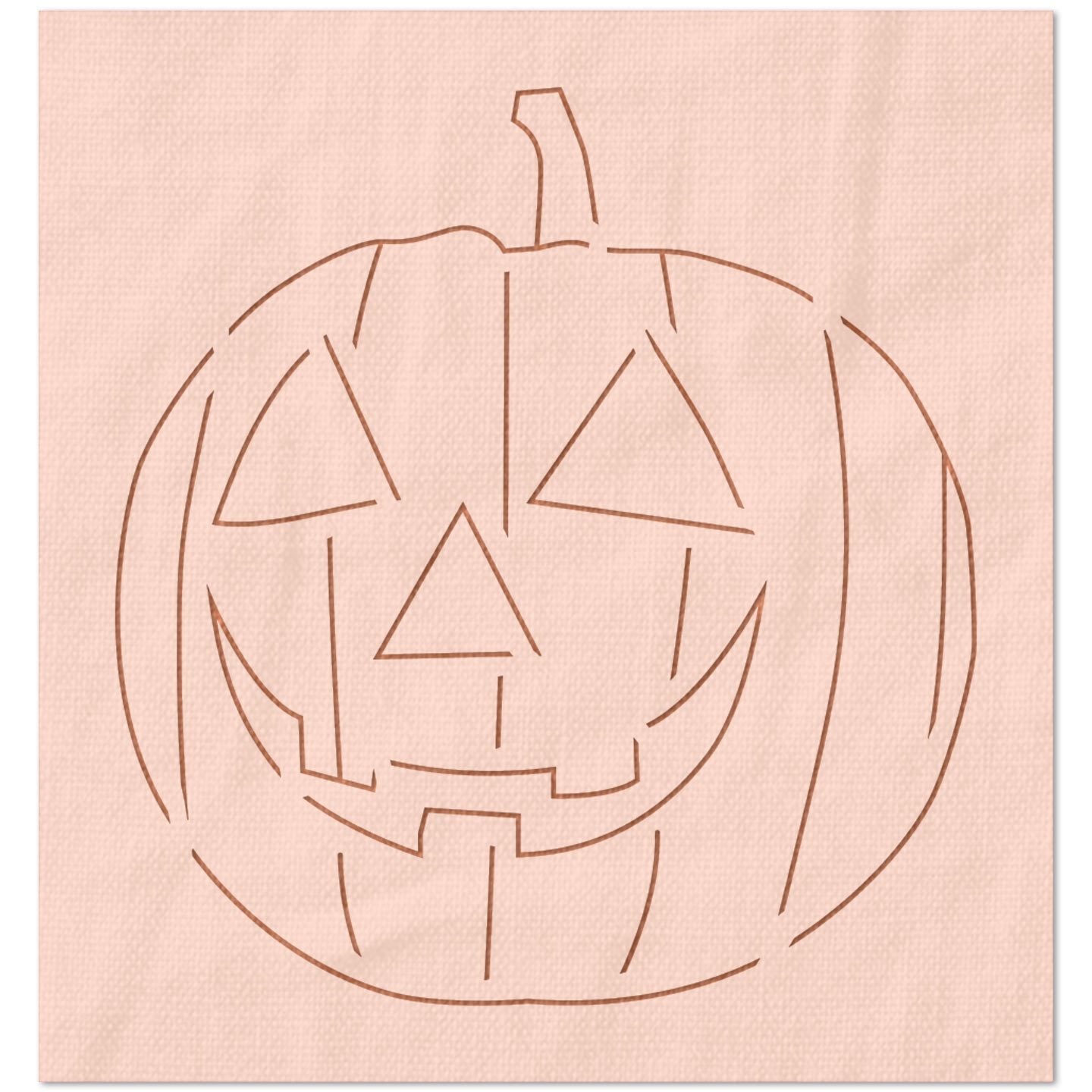 Smiling Jack O Lantern Pumpkin Stencil
