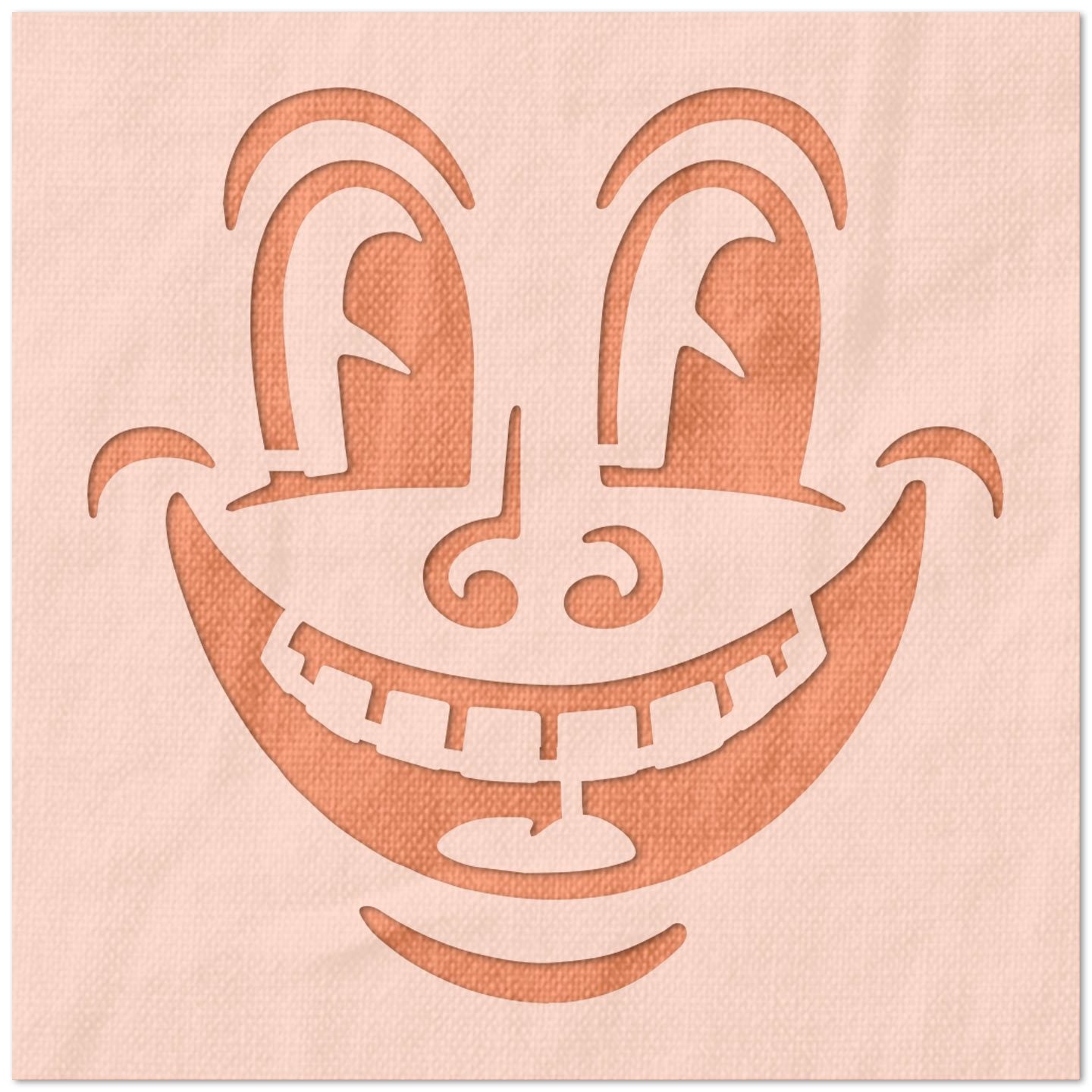 Smily Face Stencil