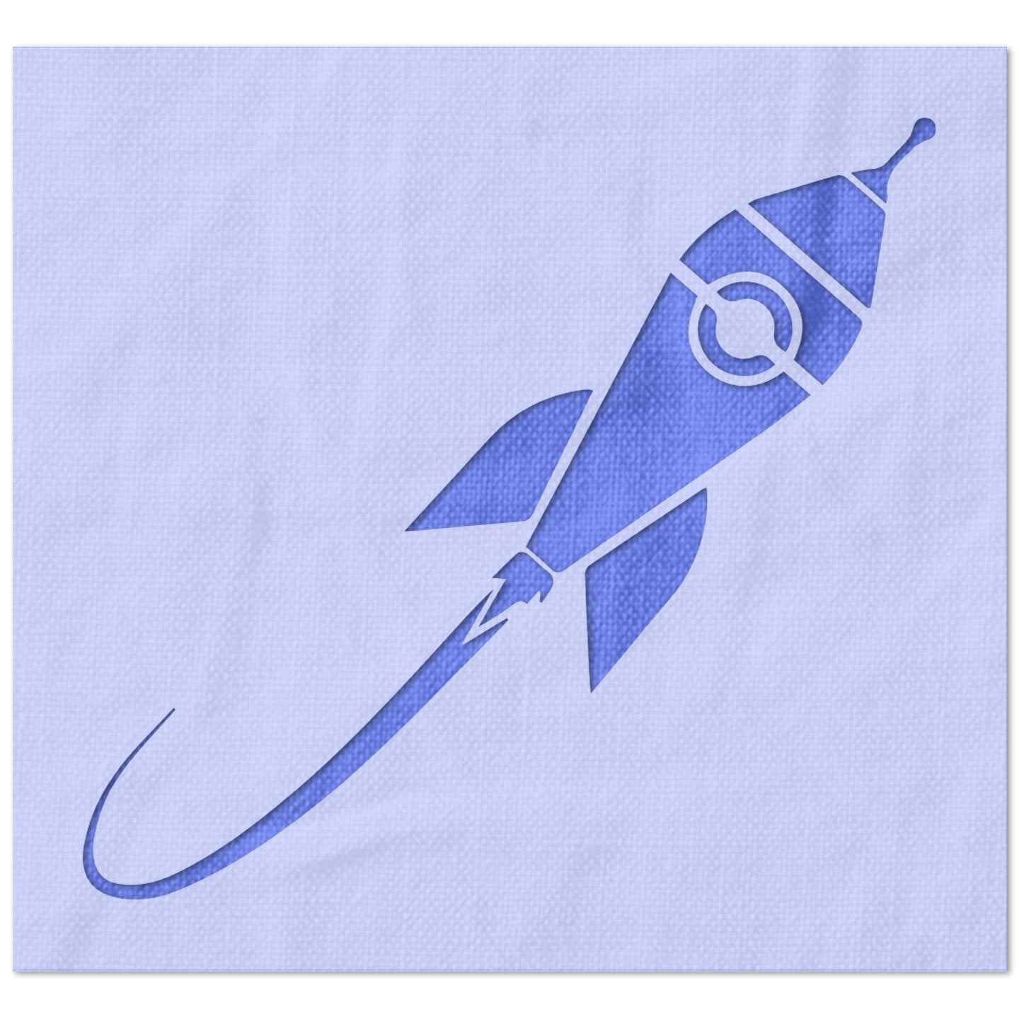 Soaring Rocket Ship Stencil