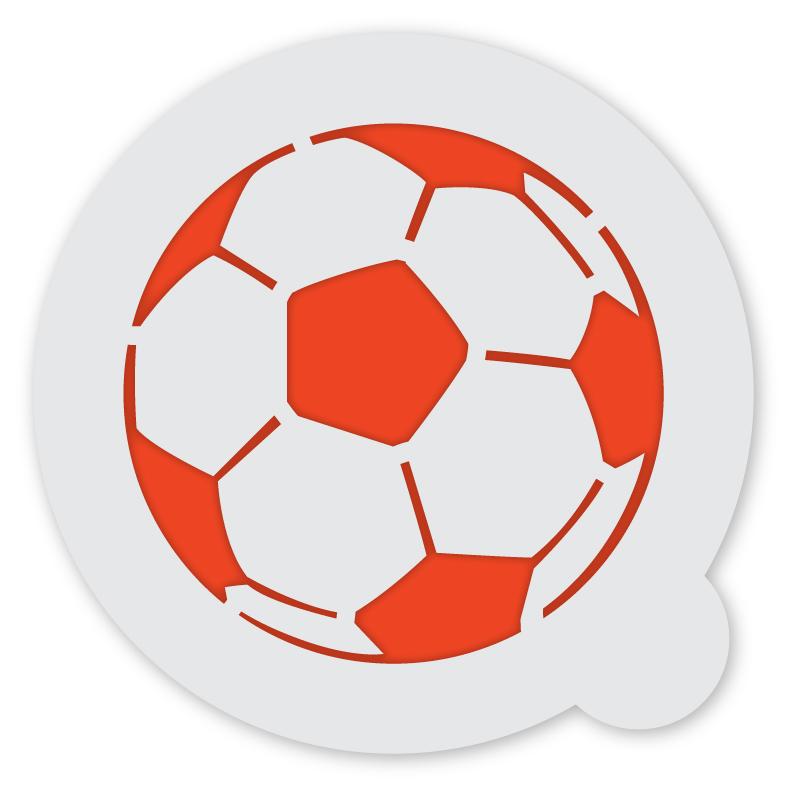 Soccer Ball Coffee Stencil