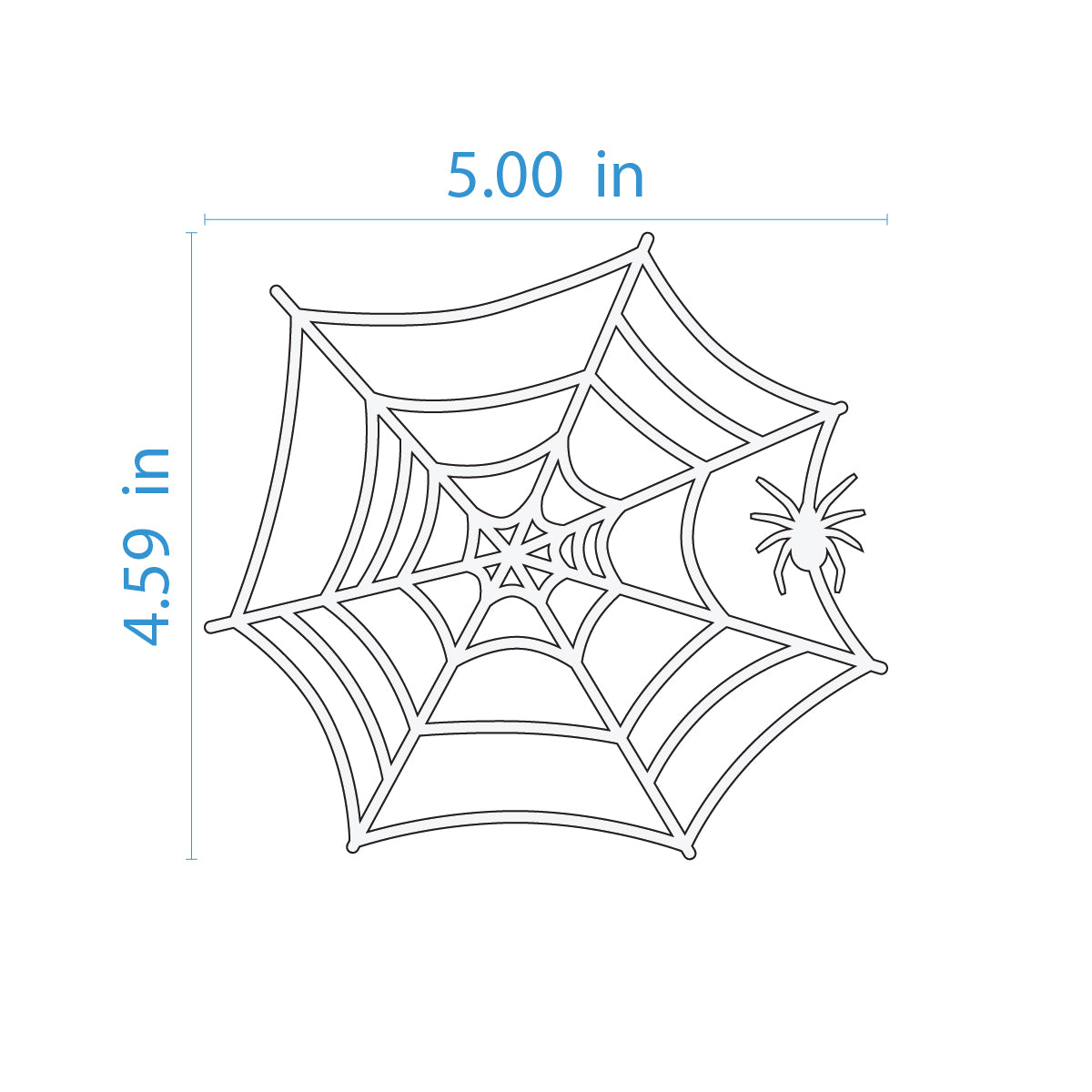 Spider Web Reverse Stencil